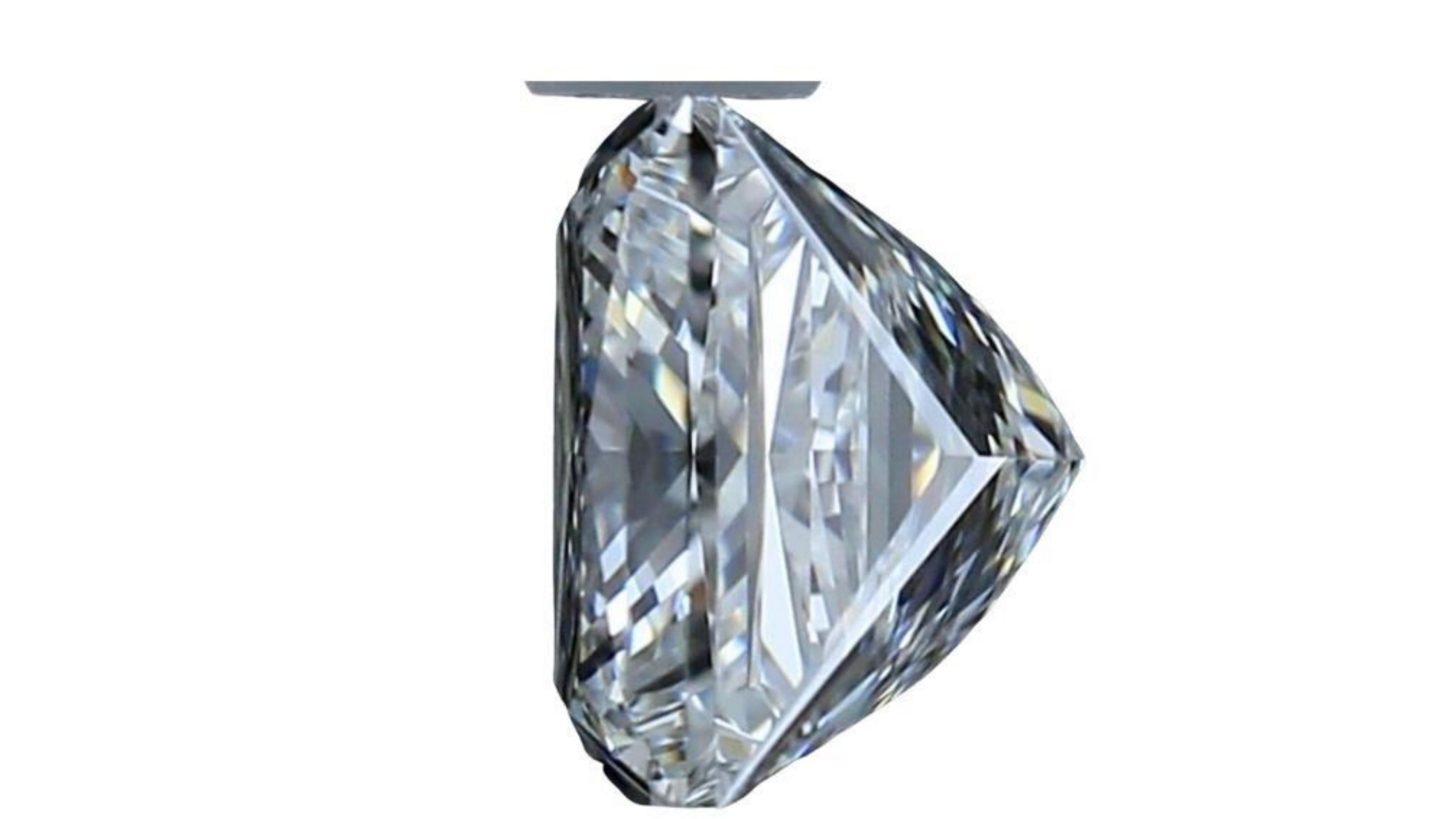 1pc. Sparkling 1.5 Carat Square Modified Brilliant Natural Diamond In New Condition For Sale In רמת גן, IL