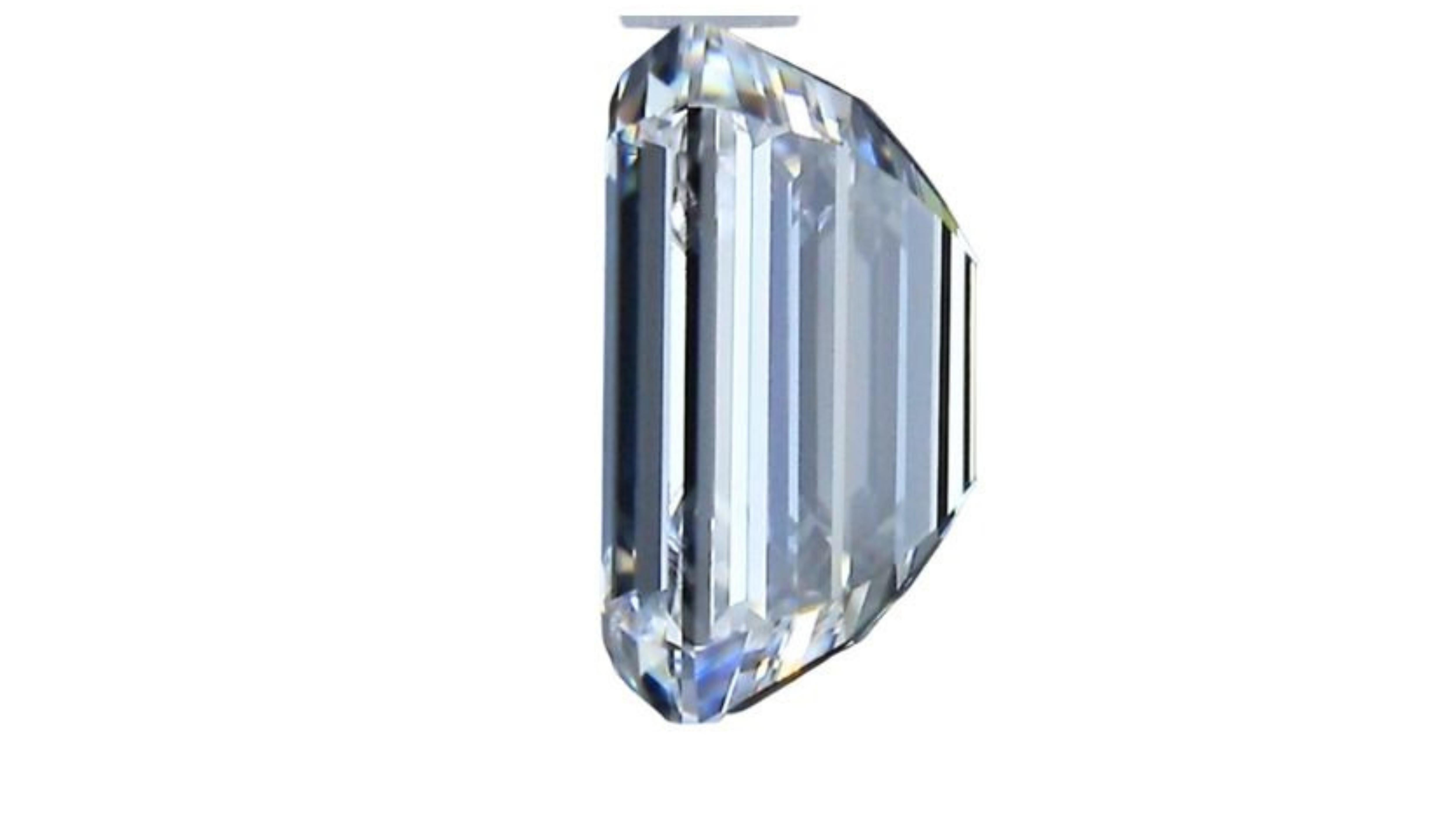 1pc Sparkling 1.70 Emerald Cut Natural Diamond For Sale 3