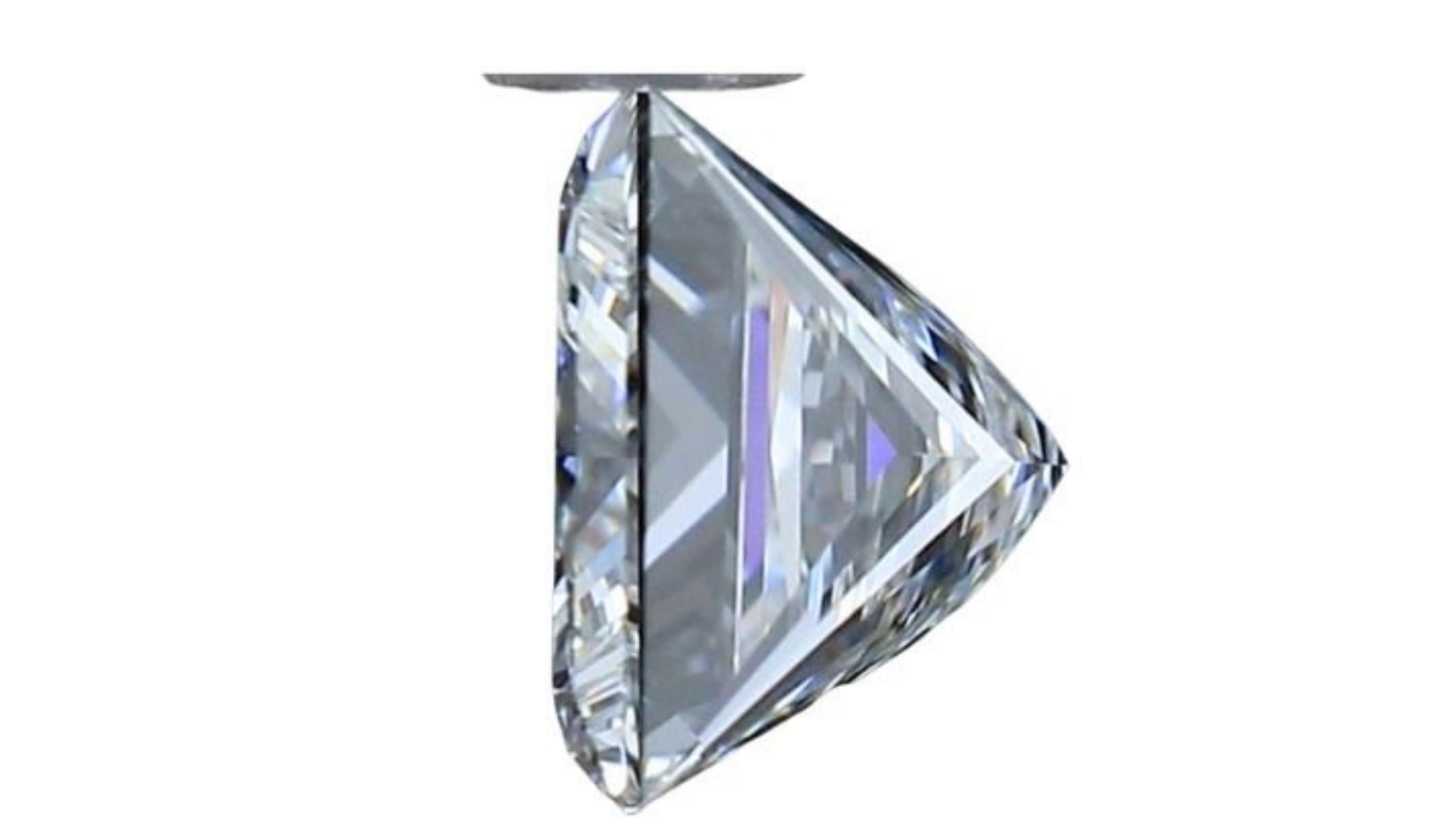 1pc Sparkling 1ct Square Modified Brilliant Cut Natural Diamond For Sale 3