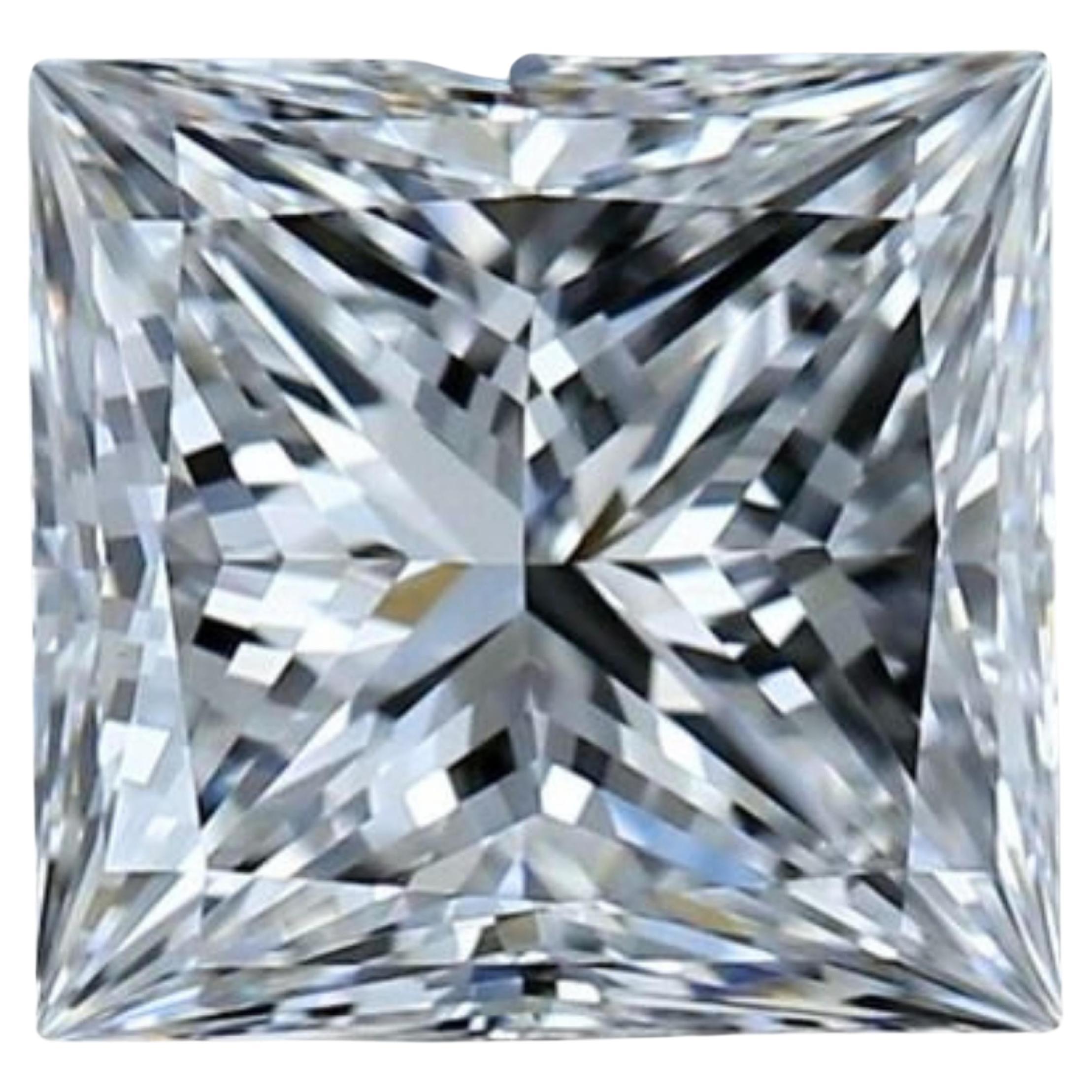 1pc Sparkling 1ct Square Modified Brilliant Cut Natural Diamond For Sale