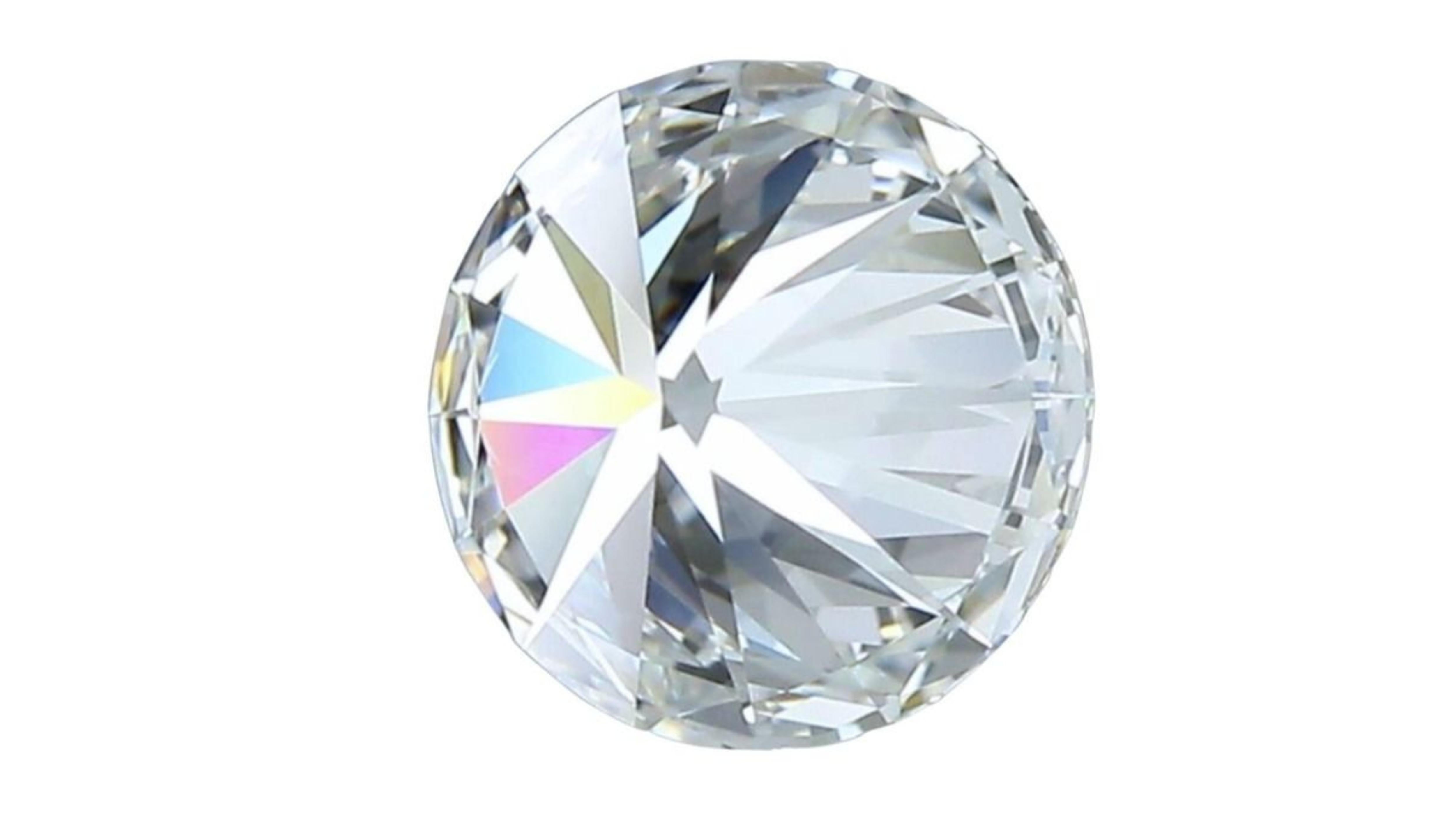 2 carat mined diamond