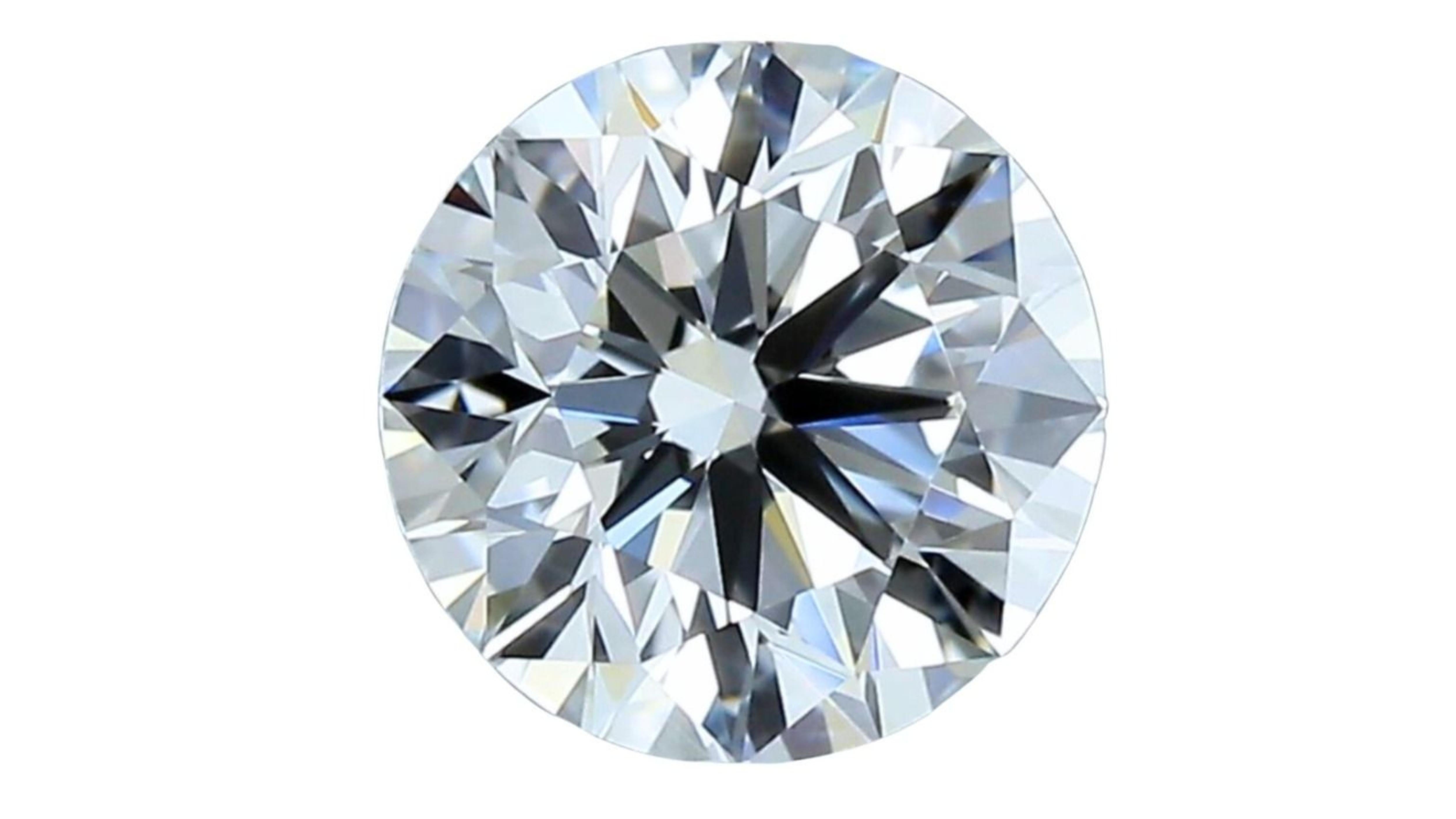 Round Cut 1pc Sparkling 2 Carat Round Brilliant Natural Diamond  For Sale