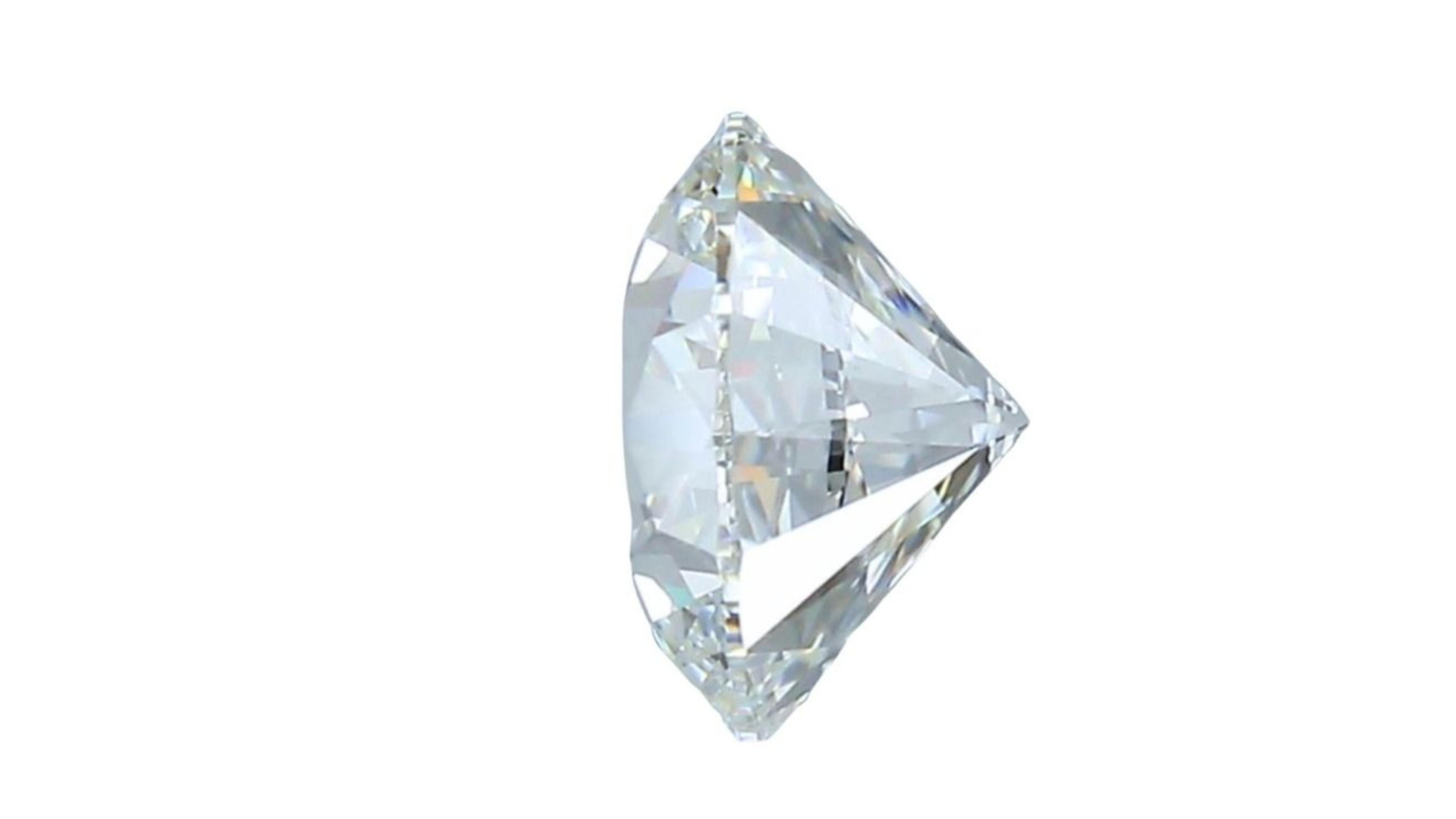Women's 1pc Sparkling 2 Carat Round Brilliant Natural Diamond  For Sale