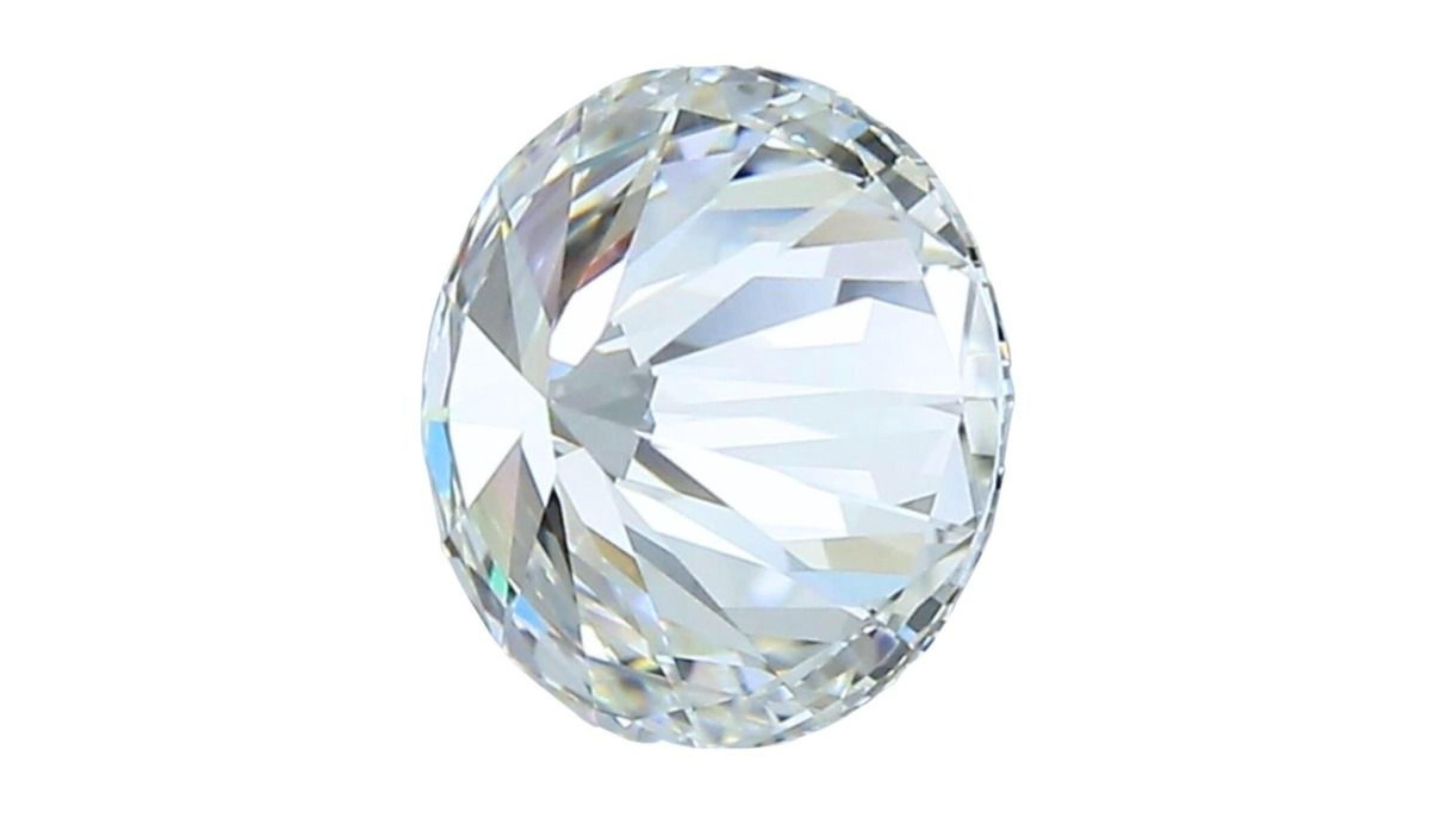 1pc Sparkling 2 Carat Round Brilliant Natural Diamond  For Sale 1