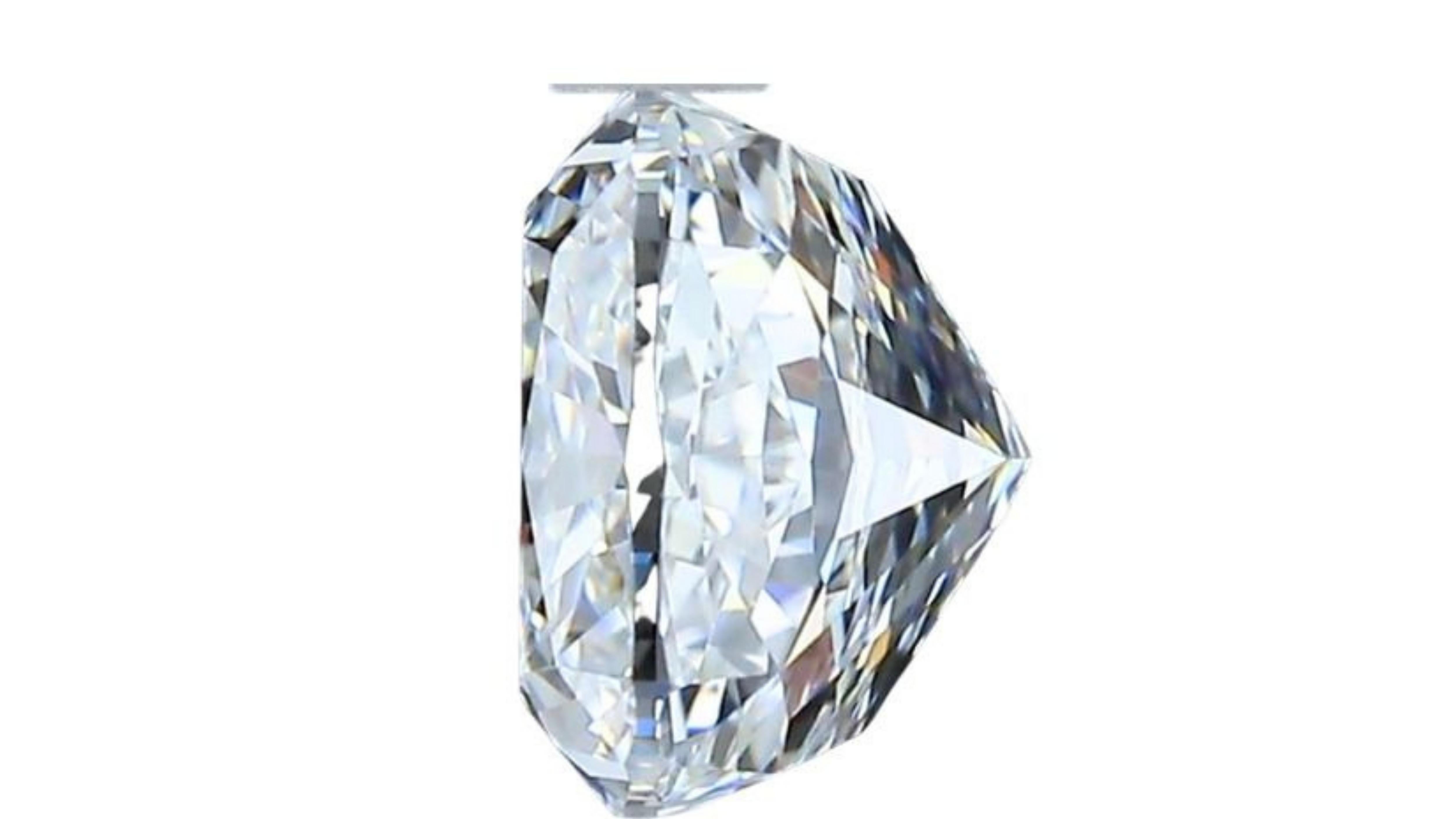 Taille coussin 1 pce Diamant naturel taille brillant 2,01 coussin modifié en vente