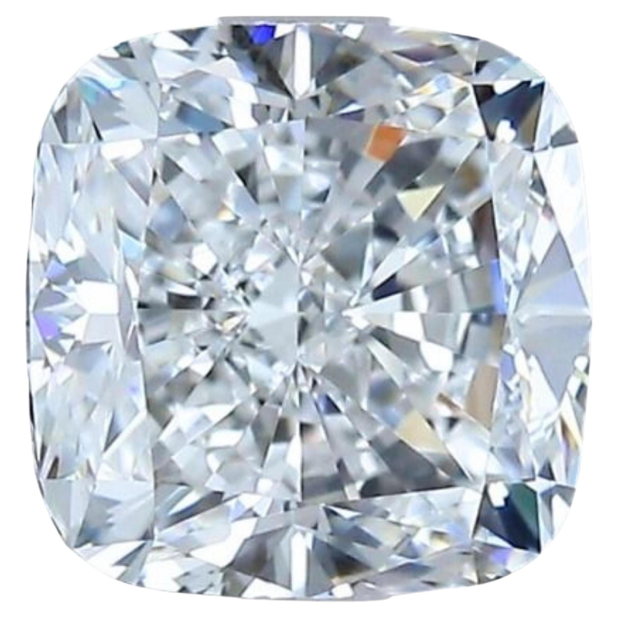 1 pce Diamant naturel taille brillant 2,01 coussin modifié en vente