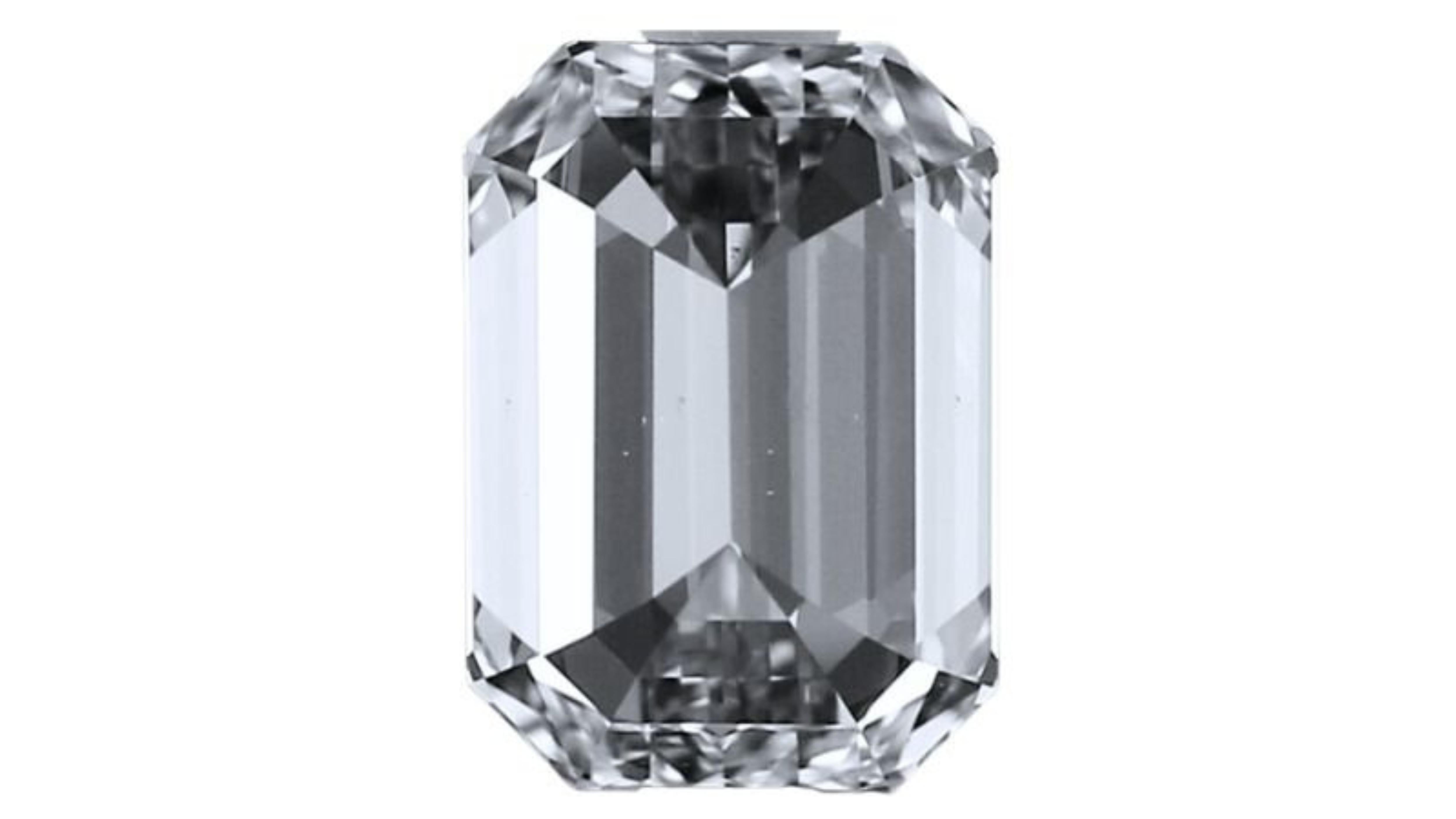 1pc Sparkling 3.01 Carat Emerald Cut Natural Diamond For Sale 4