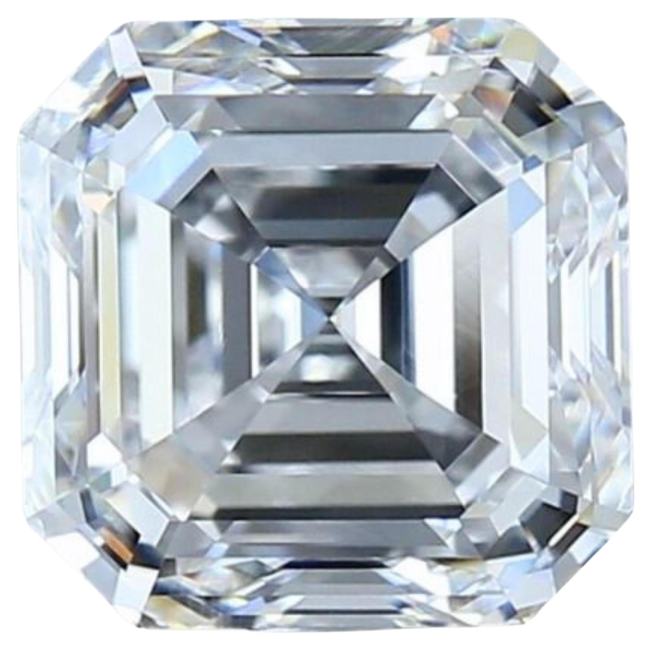1pc Sparkling 3.03 Square Emerald Cut Natural Diamond (diamant naturel taillé en émeraude) en vente