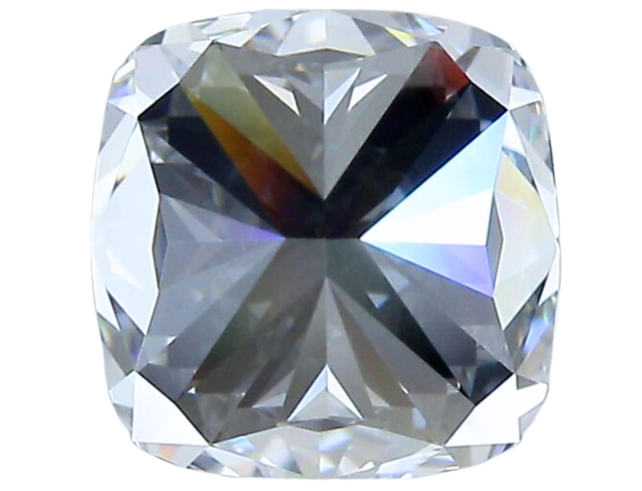 1pc Sparkling Natural cut Cushion diamond in a 2.05 carat For Sale 5