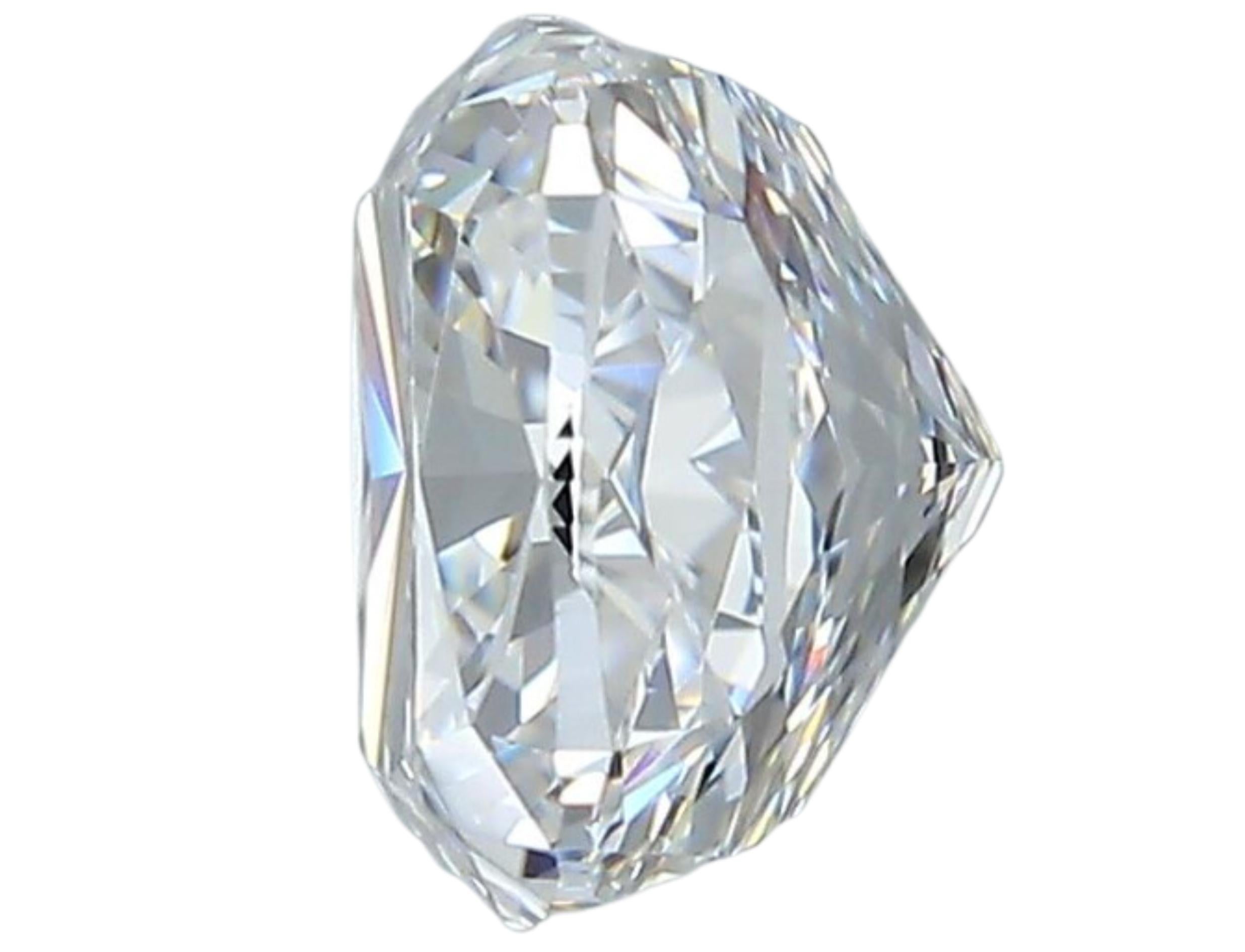 1pc Sparkling Natural cut Cushion diamond in a 2.05 carat In New Condition For Sale In רמת גן, IL