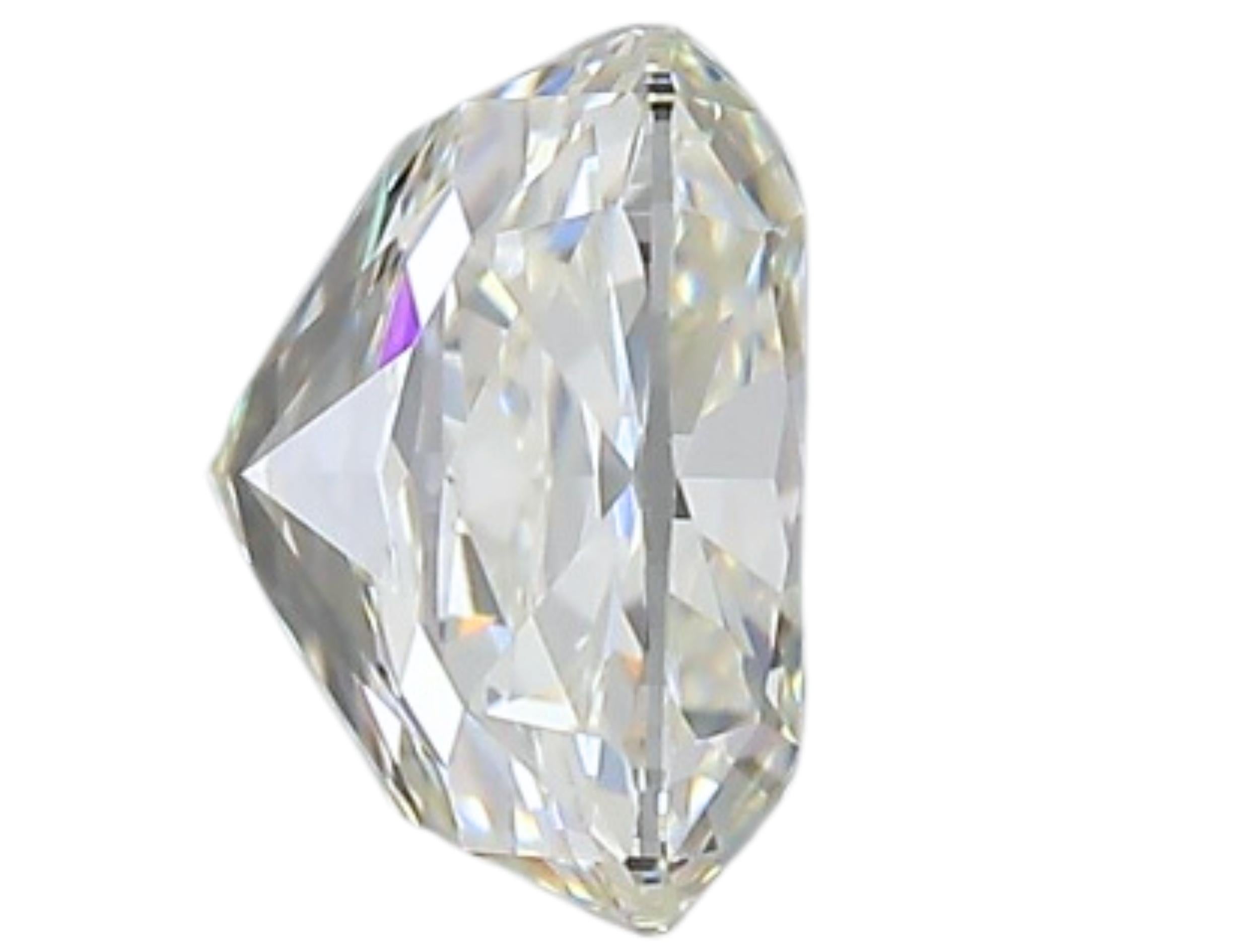 1pc Stunning Natural cut Cushion diamond in a 1.51 carat For Sale 3