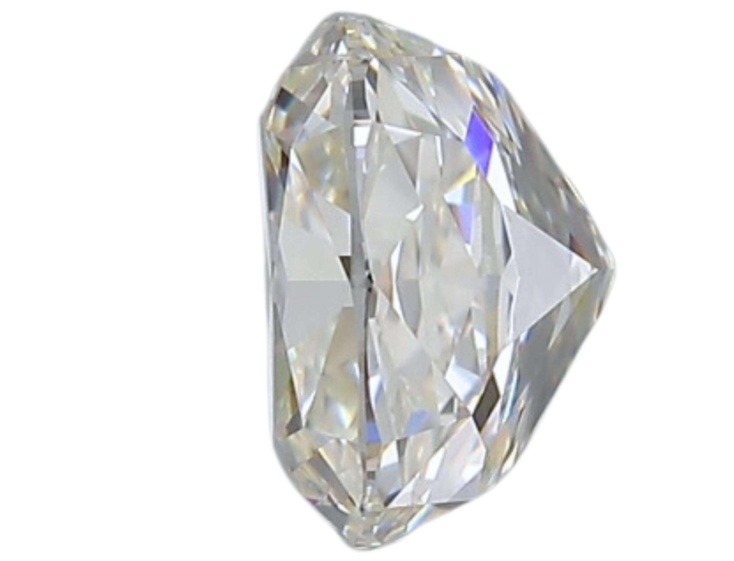 1pc Stunning Natural cut Cushion diamond in a 1.51 carat For Sale 4