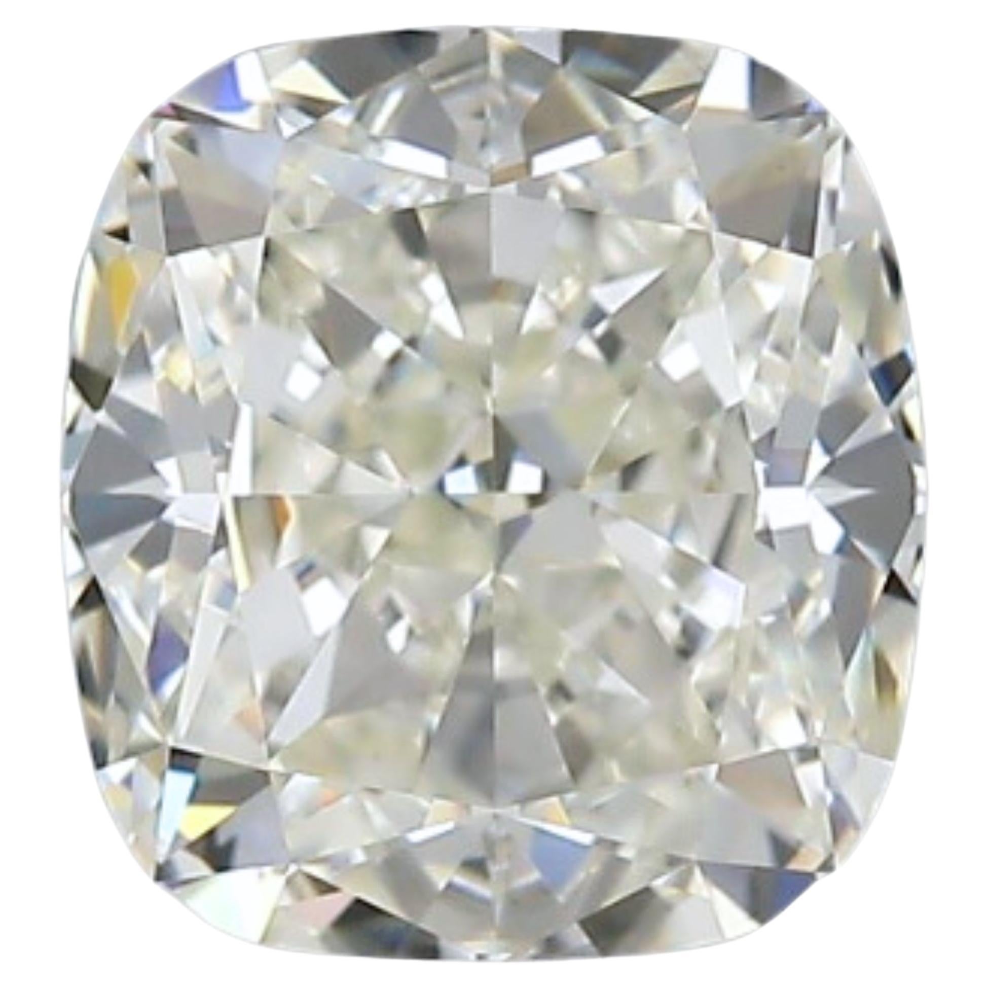 1pc Stunning Natural cut Cushion diamond in a 1.51 carat