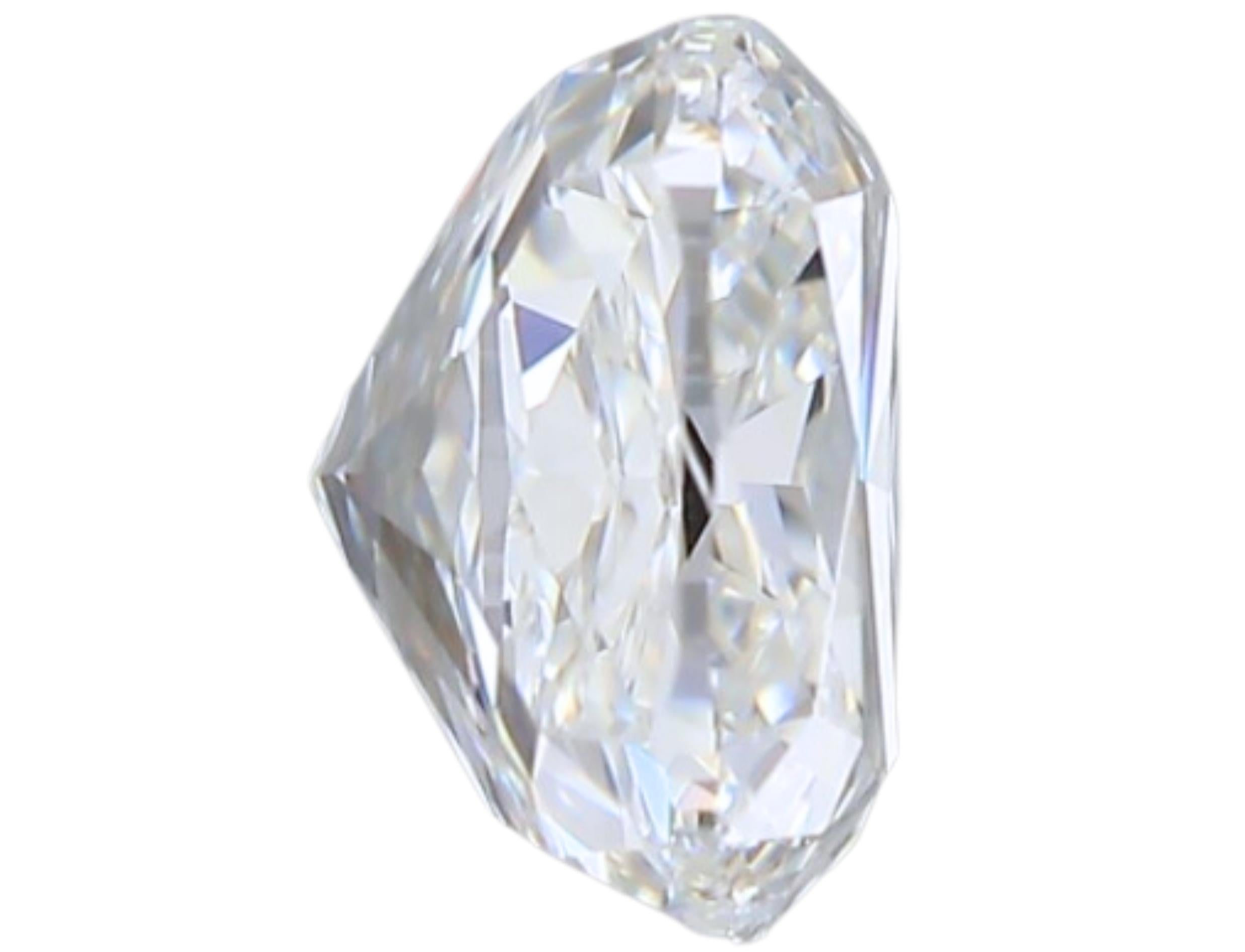 1pc Stunning Natural cut Cushion diamond in a .90 carat For Sale 5