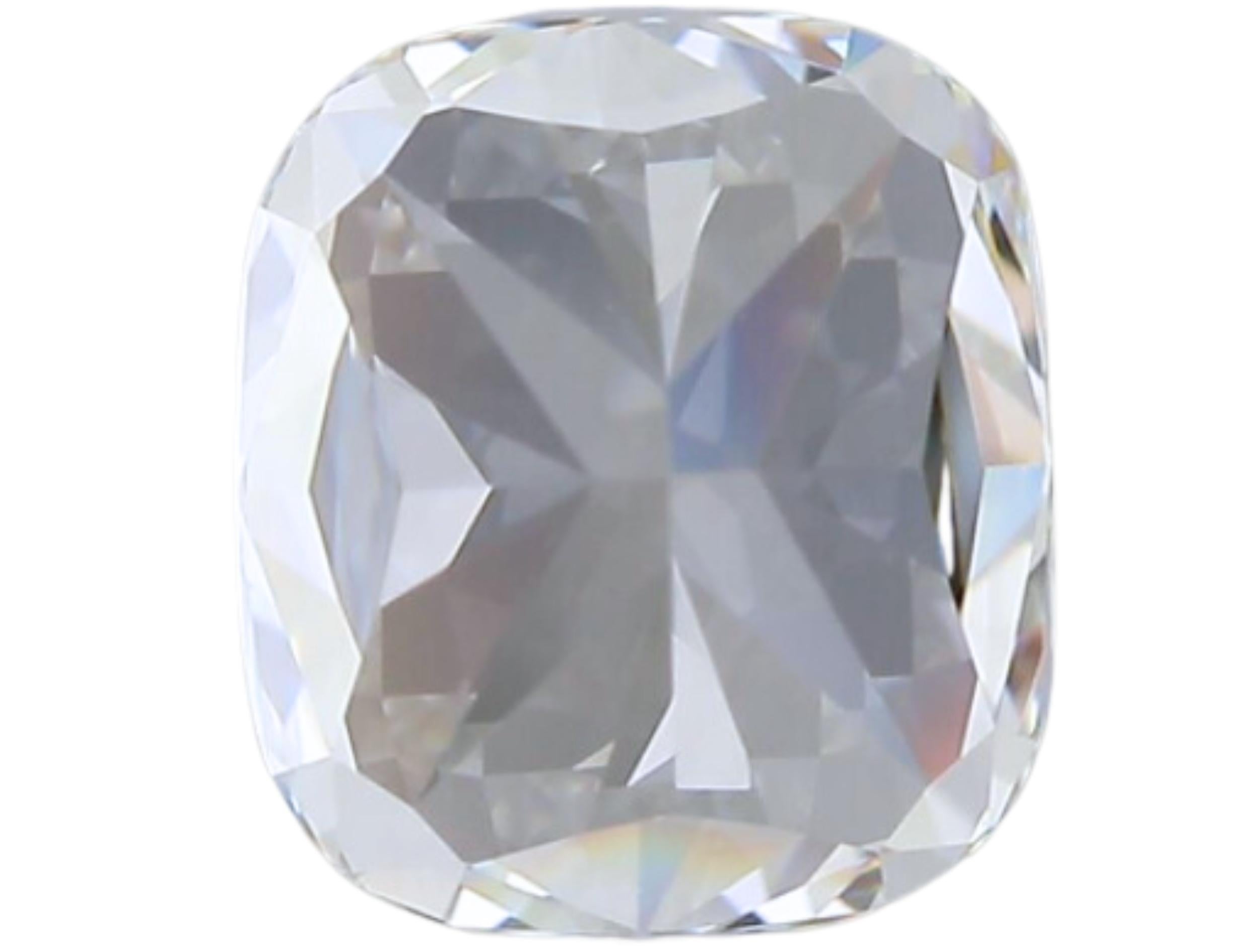 1pc Stunning Natural cut Cushion diamond in a .90 carat For Sale 1