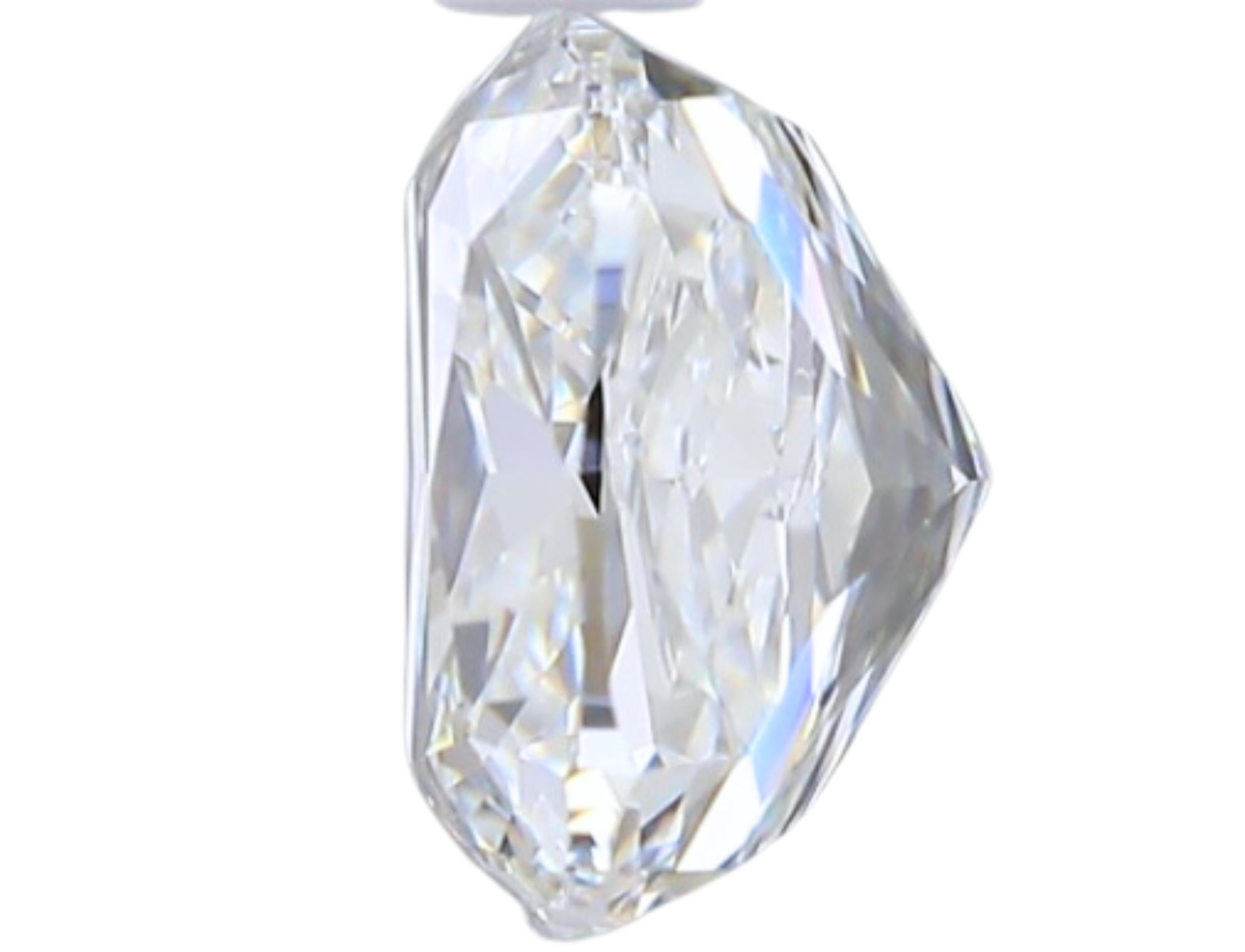 1pc Stunning Natural cut Cushion diamond in a .90 carat For Sale 4
