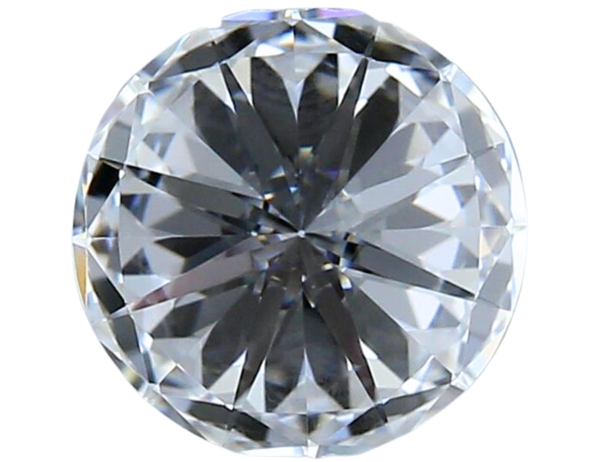 1pc Superbe diamant rond de taille naturelle de 0,74 carat  en vente 5
