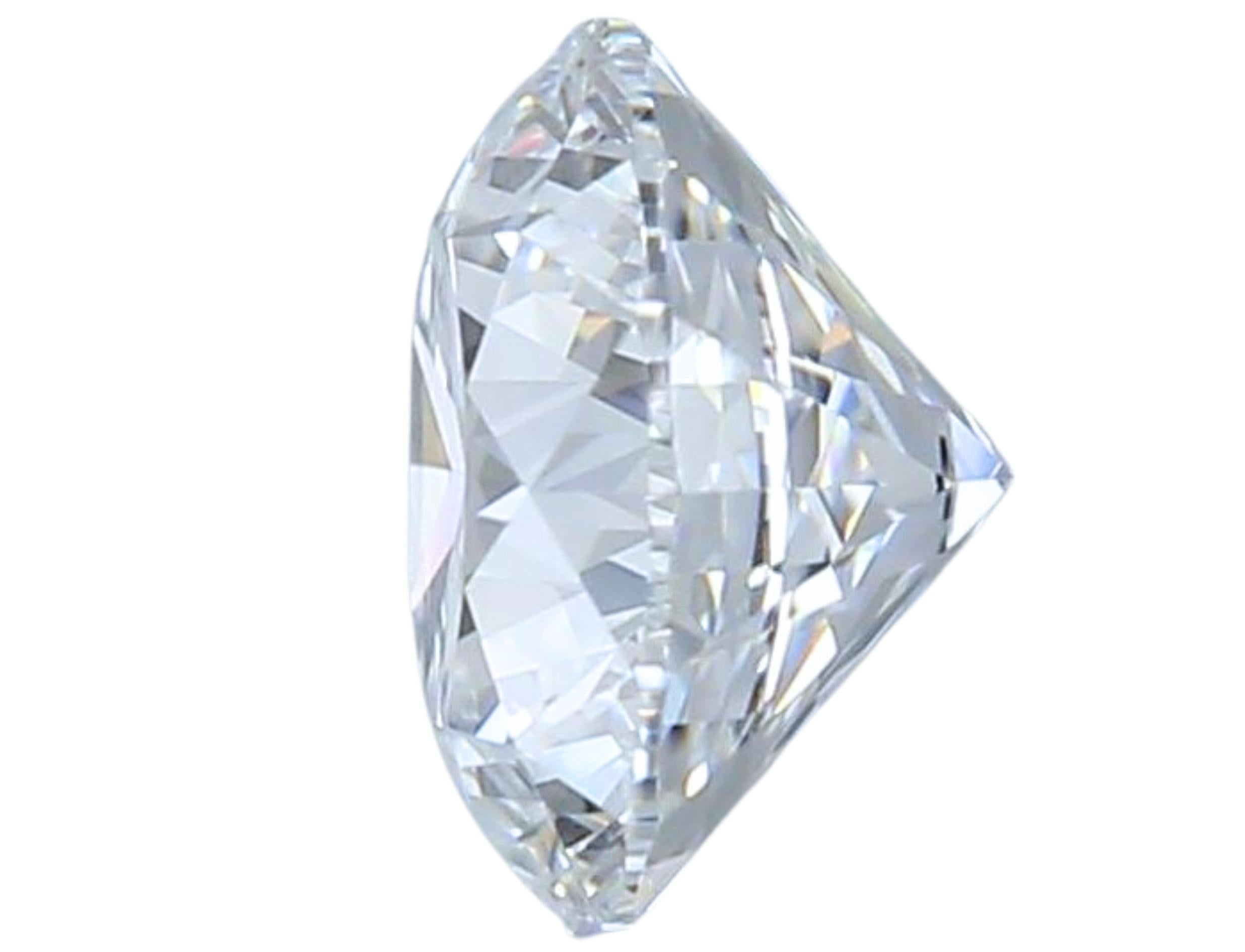 Women's 1pc Stunning Natural cut Round diamond in a .74 carat  For Sale