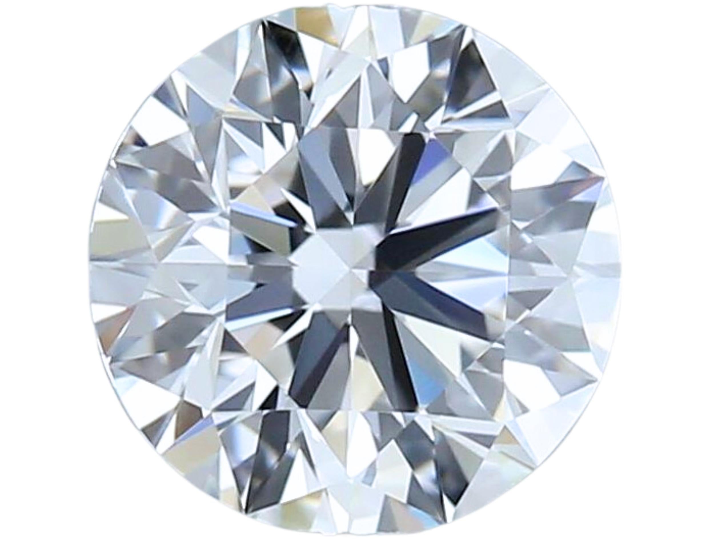 1pc Superbe diamant rond de taille naturelle de 0,74 carat  en vente 2