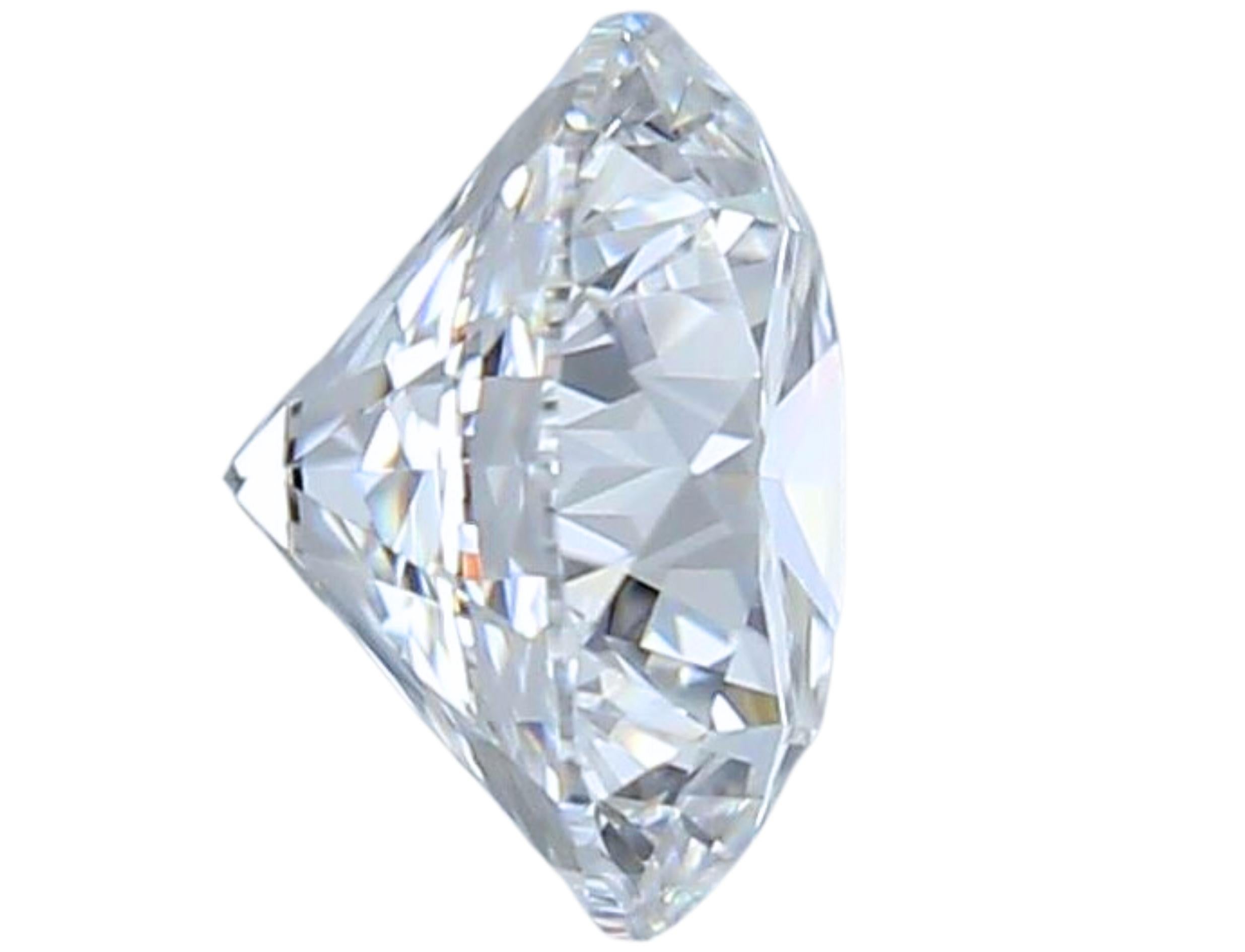 1pc Superbe diamant rond de taille naturelle de 0,74 carat  en vente 3