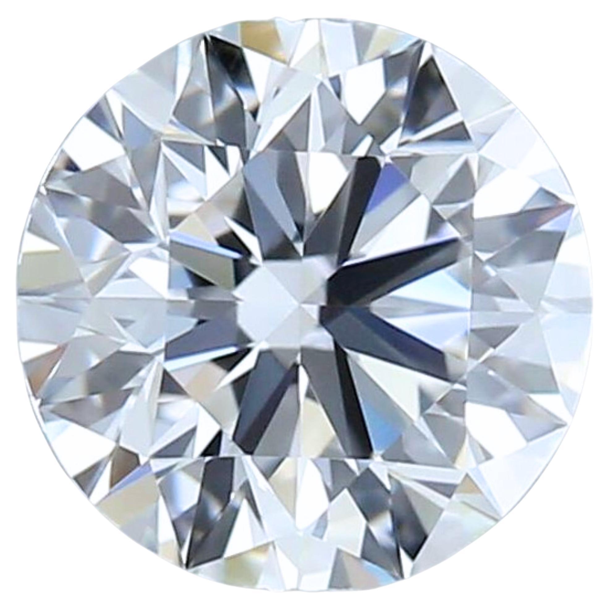 1pc Superbe diamant rond de taille naturelle de 0,74 carat  en vente