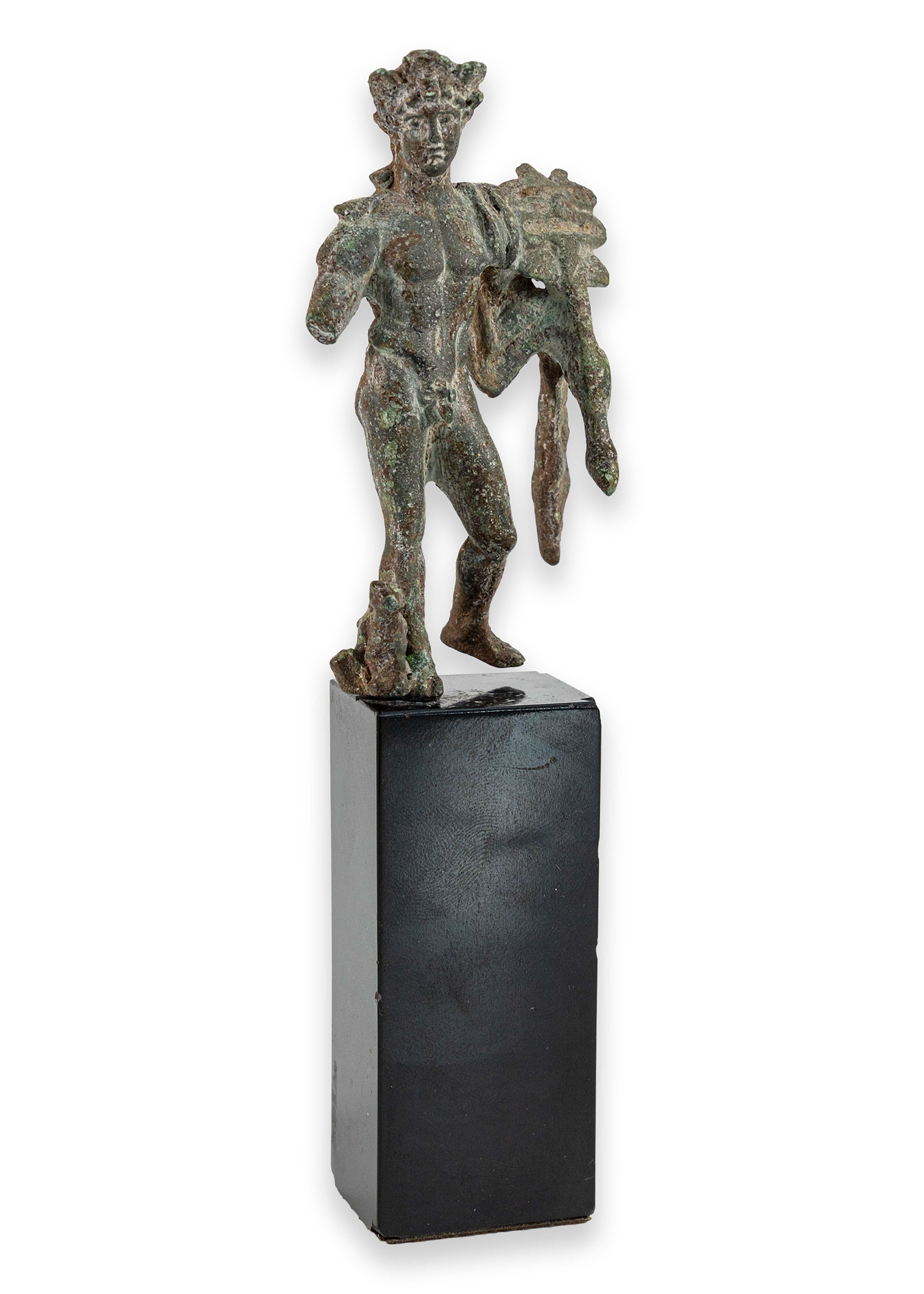 Statuetta romana di bronzo di Mercurio Polykleitos del I secolo d.C. Antichità classiche in vendita 3