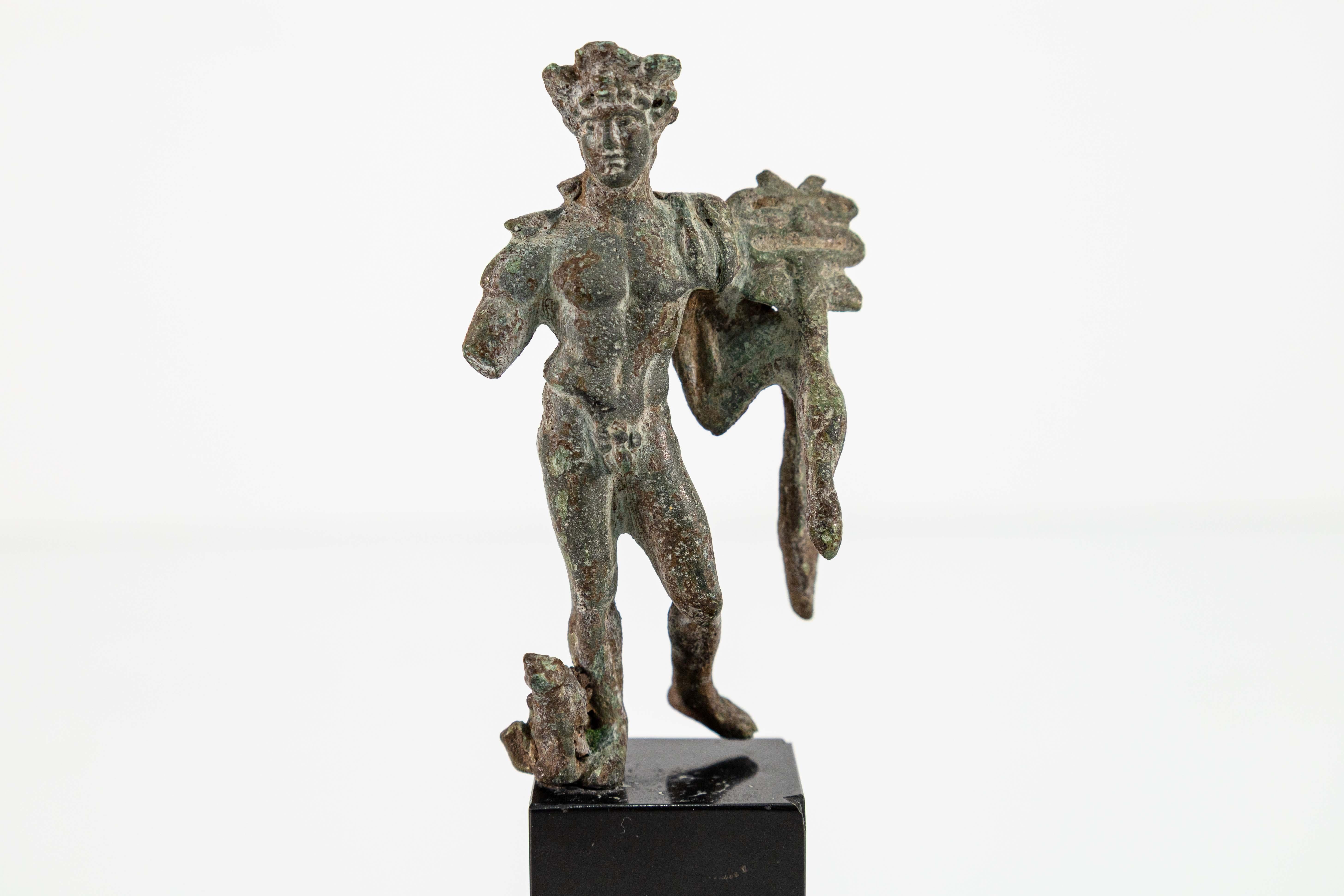 Romano classico Statuetta romana di bronzo di Mercurio Polykleitos del I secolo d.C. Antichità classiche in vendita