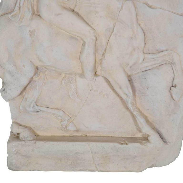 1st Century BC Greek Hellenistic Horseman Relief Cast Wall Plaque In Excellent Condition For Sale In Tetbury, GB