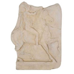 1st Century BC Greek Hellenistic Horseman Relief Cast Wall Plaque