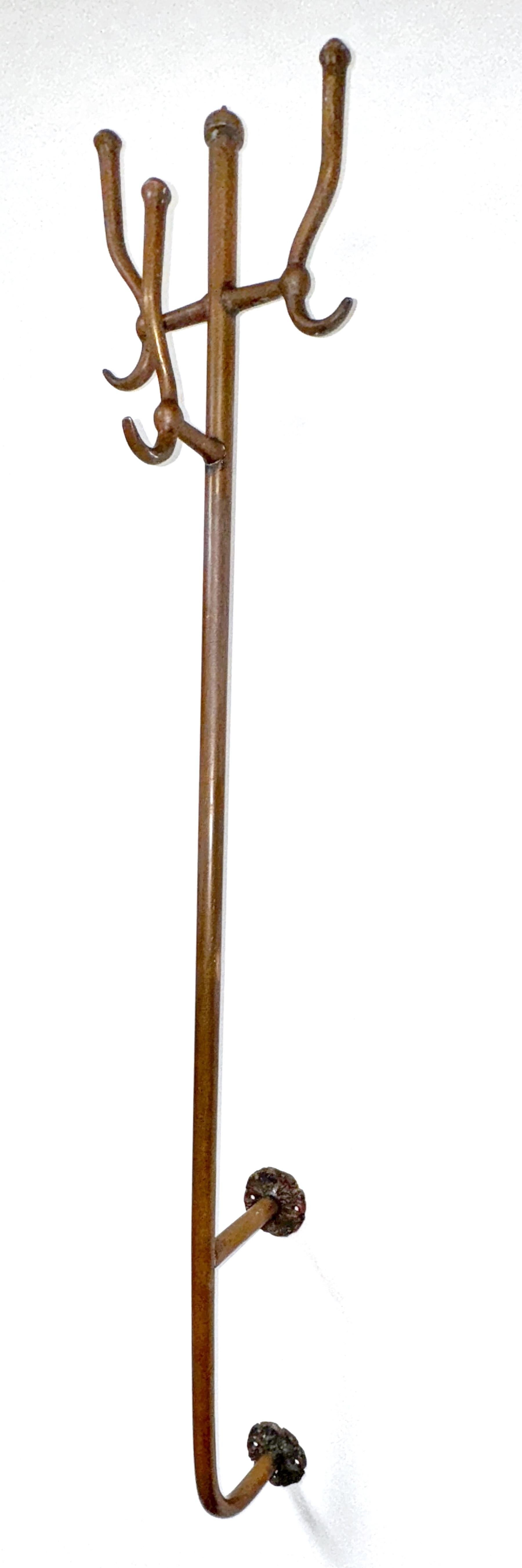 XIXe siècle Porte-manteau/chapeau en laiton Trident pour navire, train ou salon de 1ère classe, Circa 1890 en vente