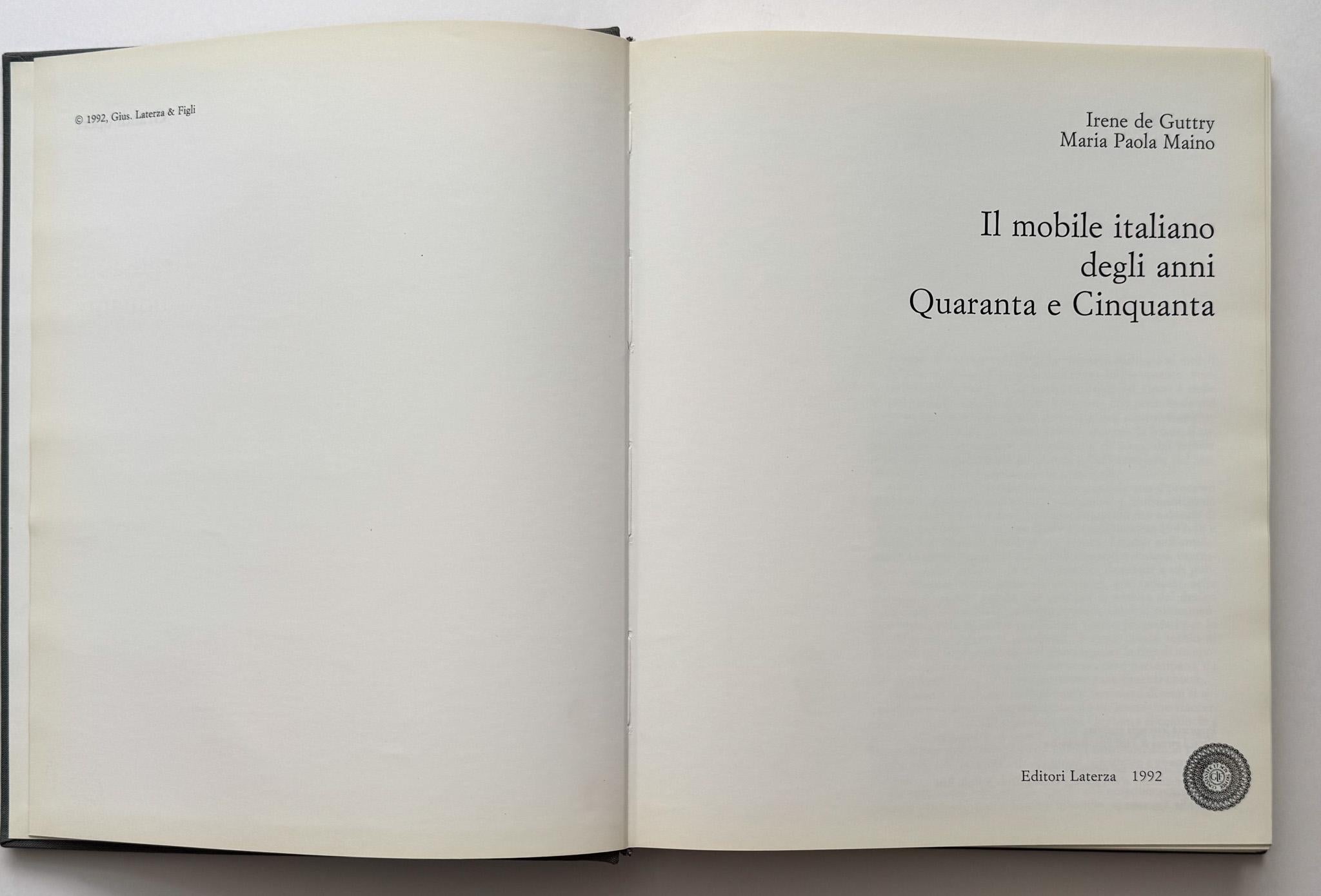 Fine XX secolo [Il Mobili Italiano Degli Anni '40 e '50 in vendita