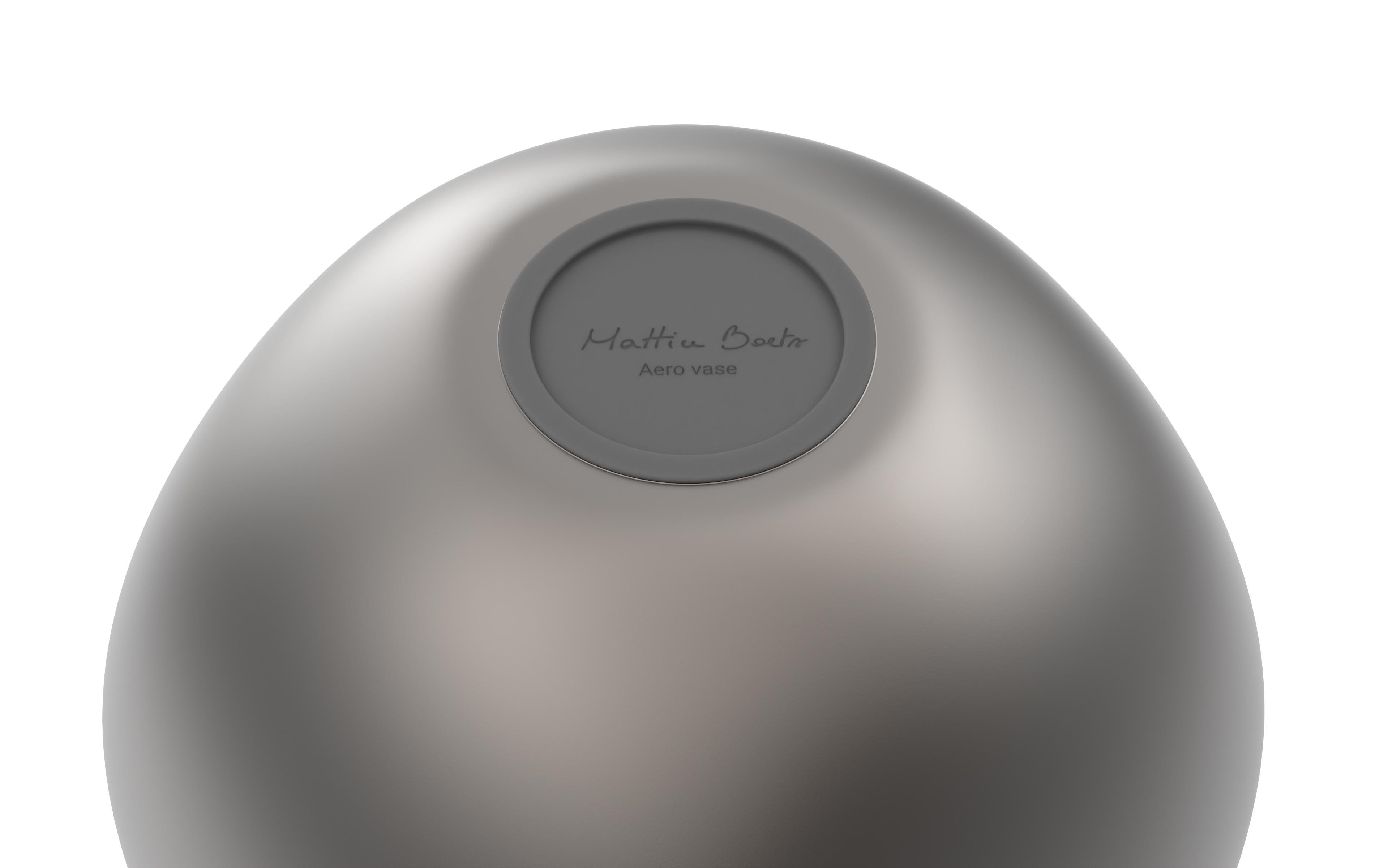 Organico moderno Vaso 1/3 Aeros in argento di Mattice Boet: Eleganza stampata in 3D in vendita