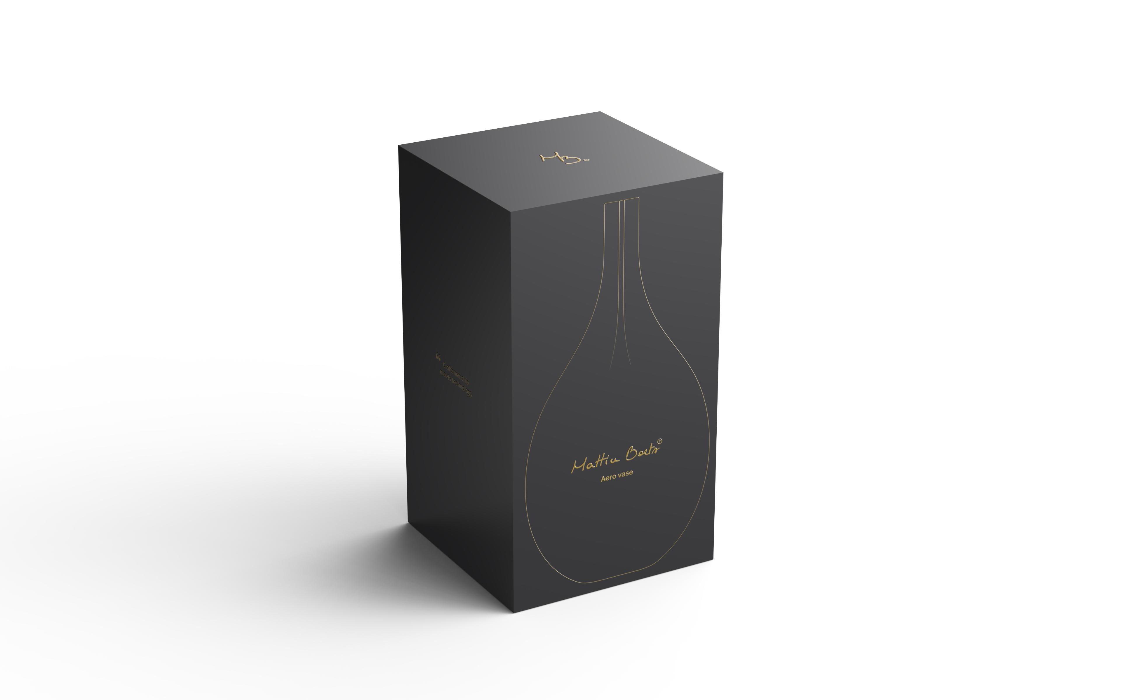 Fatto a mano Vaso 1/3 Aeros in argento di Mattice Boet: Eleganza stampata in 3D in vendita