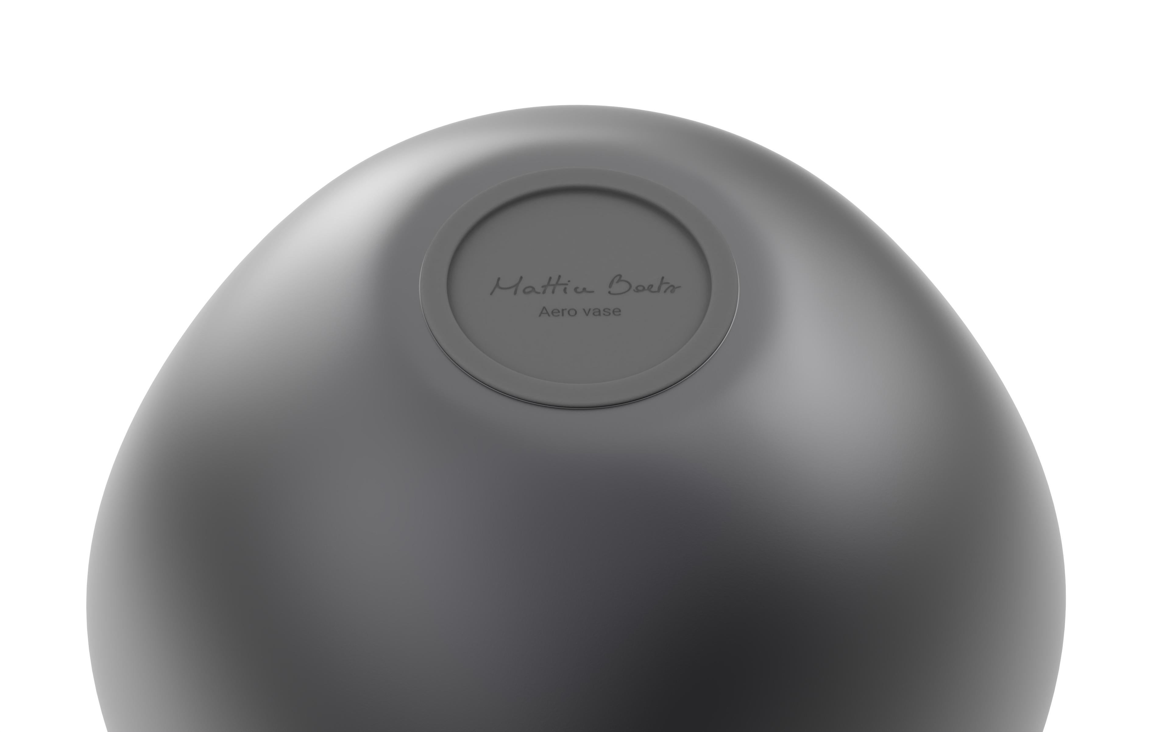 Organique Vase Aeros 3/3 1ère édition en graphite par Mattice Boet : L'Elegance imprimée en 3D en vente