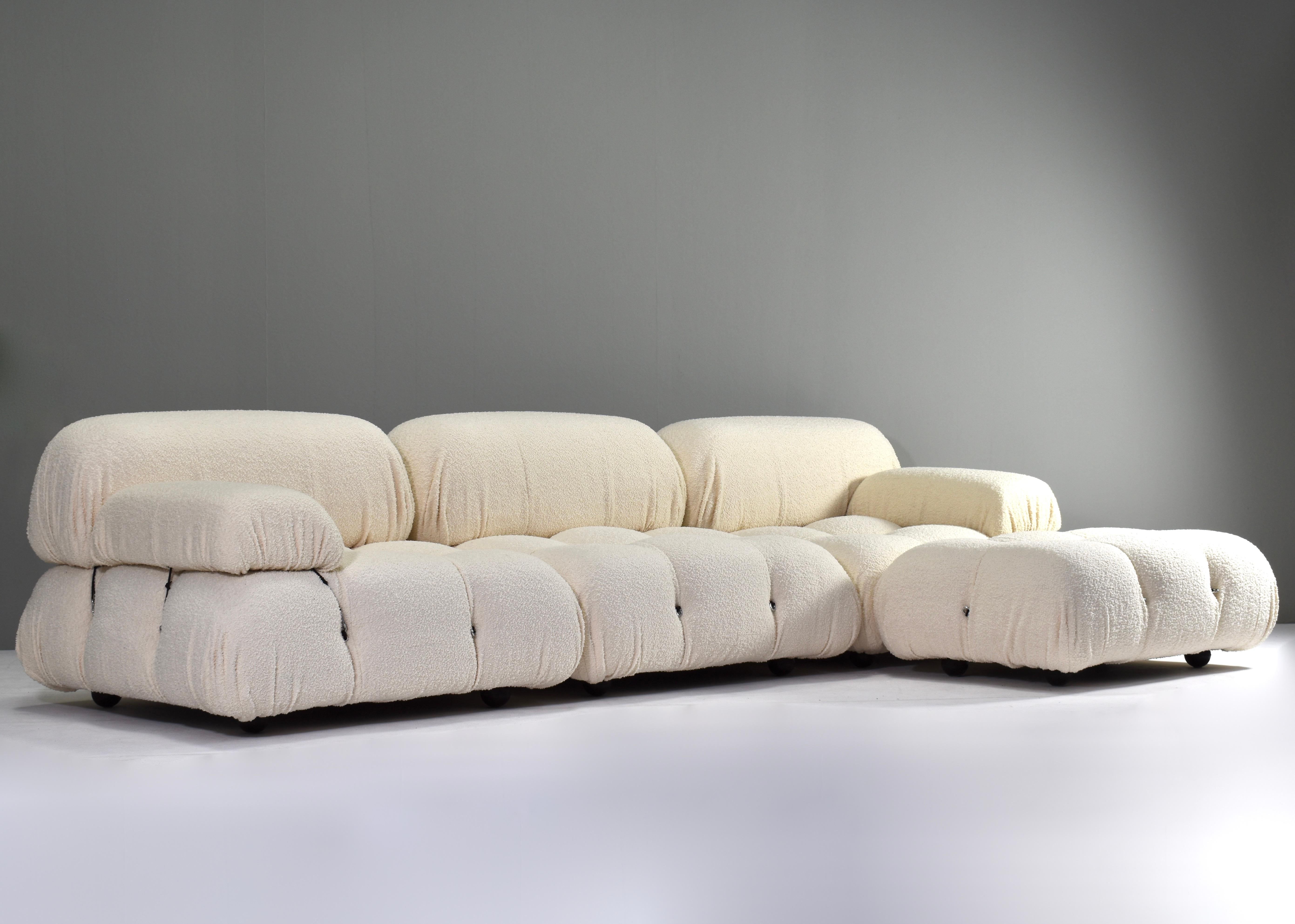 Mid-Century Modern 1st Edition Camaleonda Sofa by Mario Bellini for C&B Italia, New Upholstered