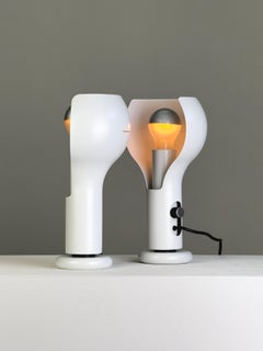 1st edition Flash Table Lamps, Model 2207, by Joe Colombo for O-Luce, Italy 1968