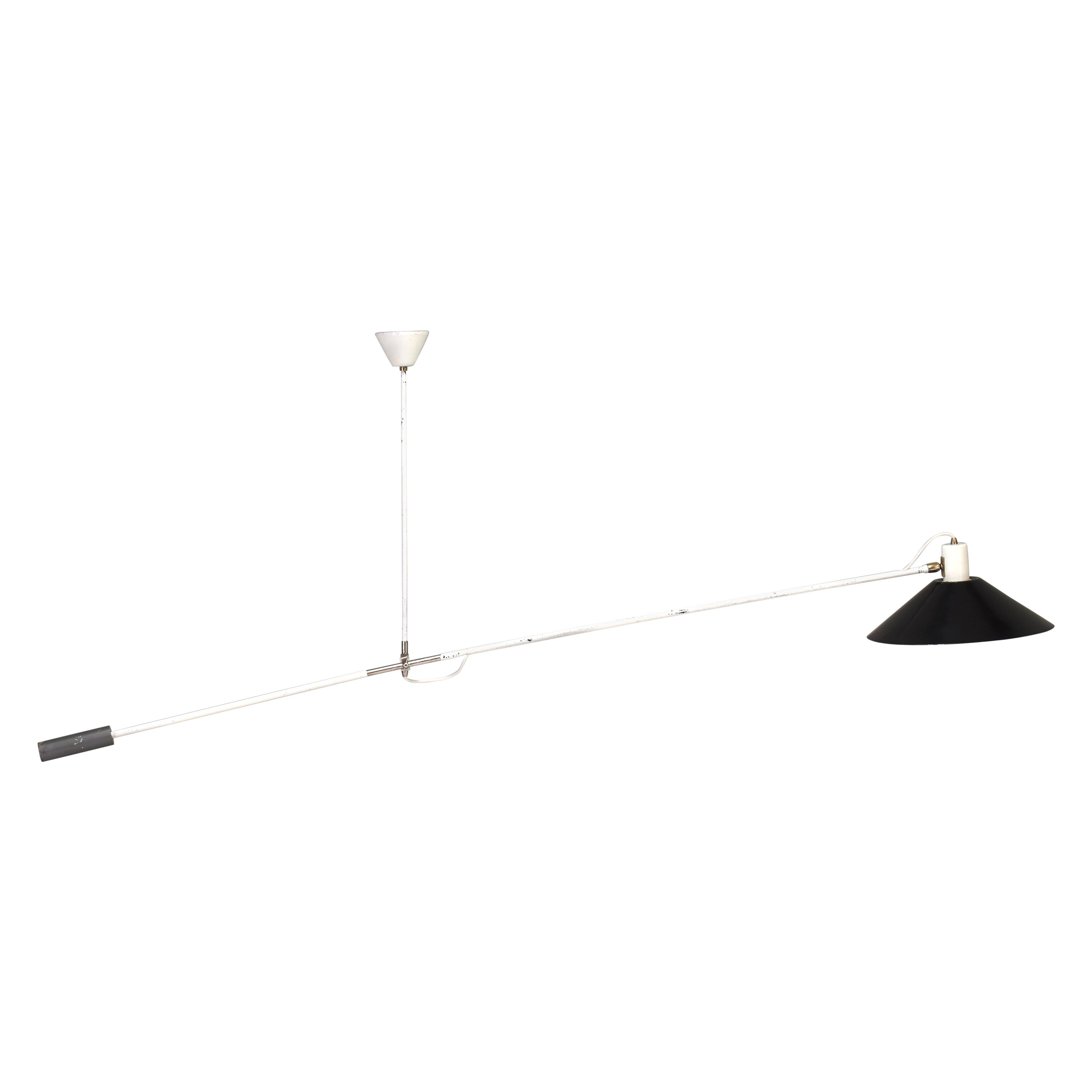 1st Edition JJM Hoogervorst Counter Weight Lampe für ANVIA, Niederlande, 1955
