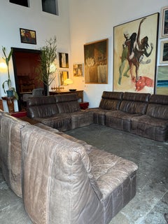 1st Edition Leather, Addiform 8x Unit Modular Sofa