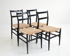 1st edition "Leggera" dining chairs by Gio Ponti, Figli di Amedeo Cassina 1951