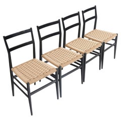 1st edition "Leggera" dining chairs by Gio Ponti, Figli di Amedeo Cassina 1951