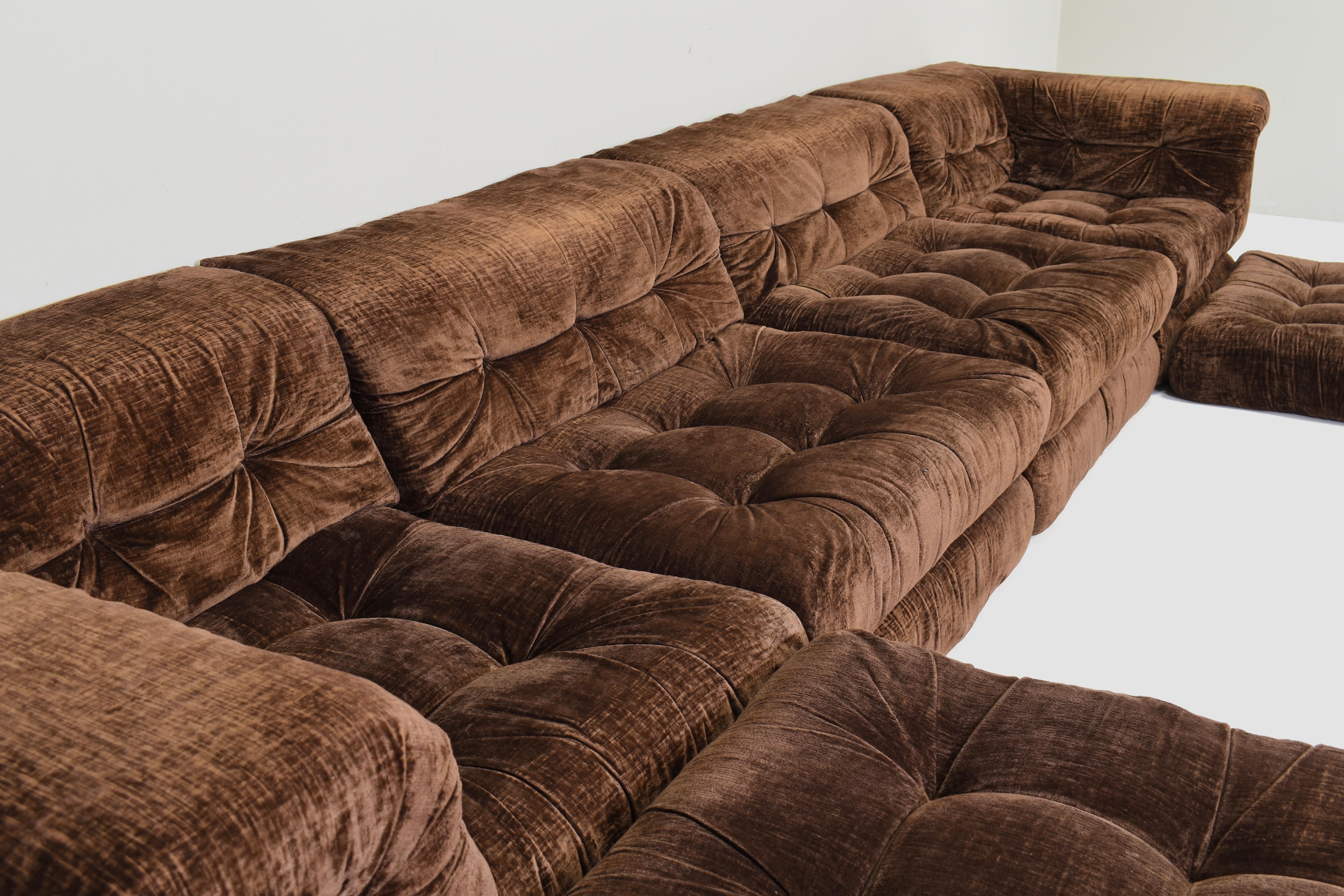 Late 20th Century 1st Edition 'Mah Jong' Sofa by Hans Hopfer for Roche Bobois, France