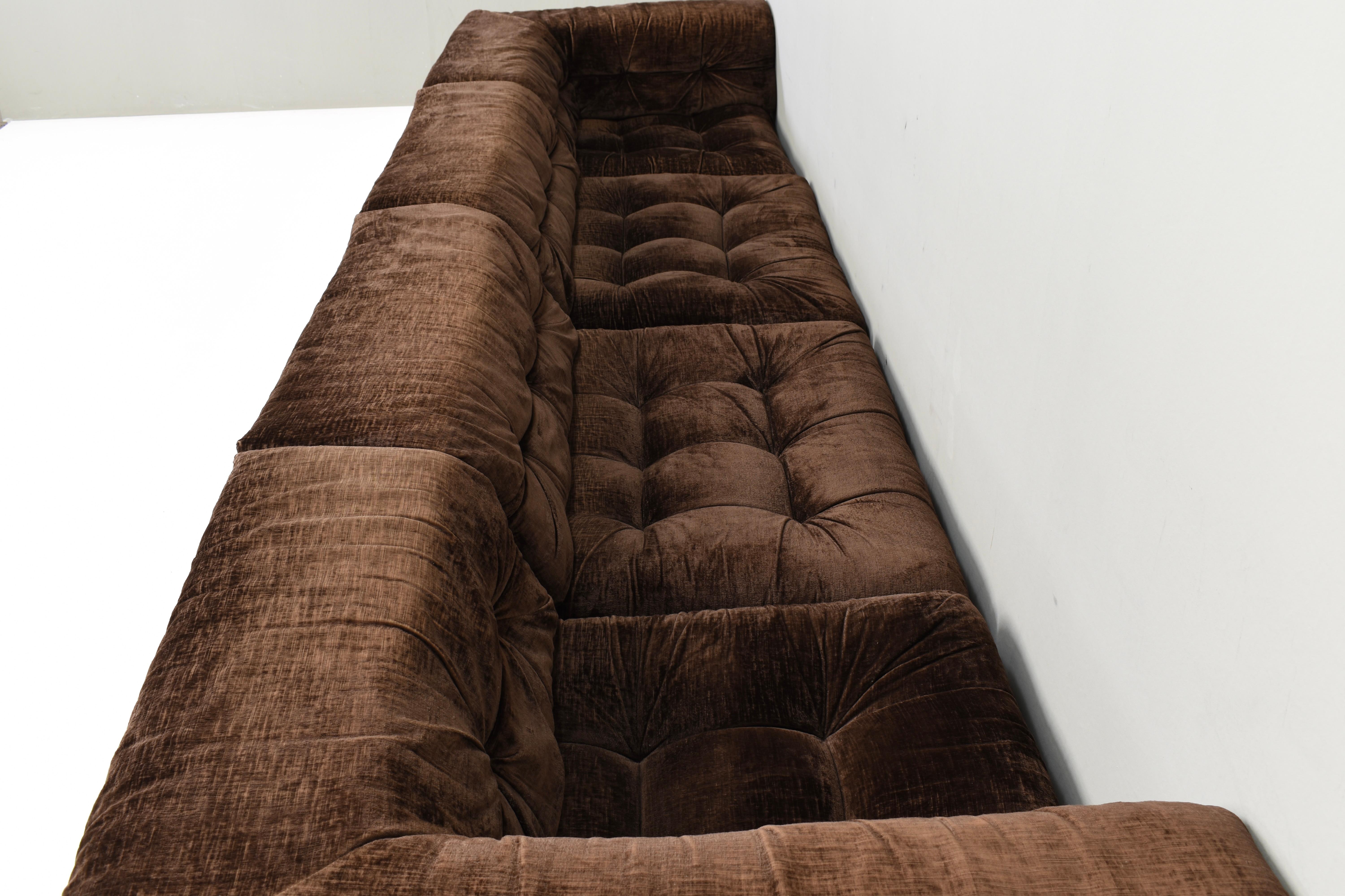 1st Edition 'Mah Jong' Sofa by Hans Hopfer for Roche Bobois, France 1