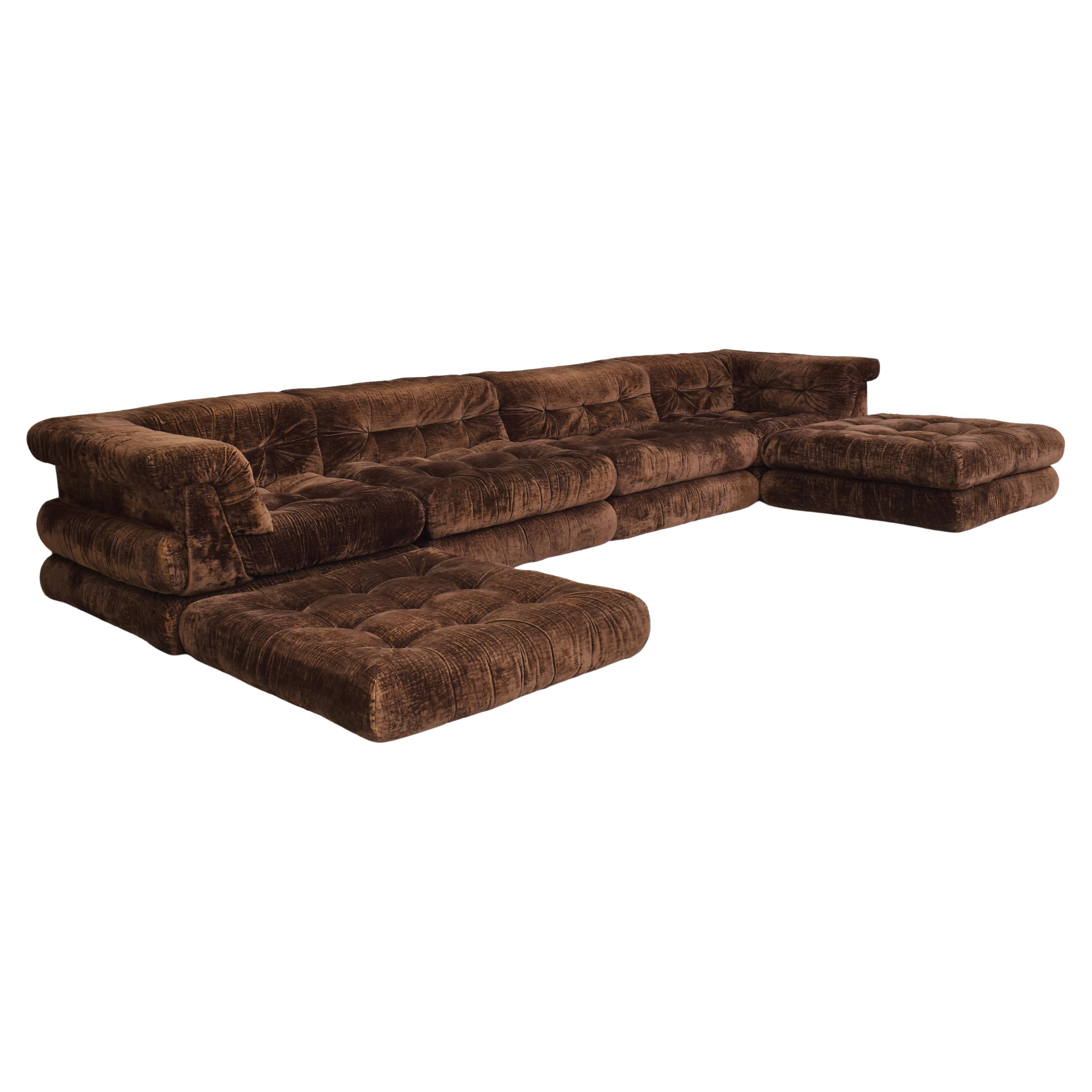 1st Edition 'Mah Jong' Sofa by Hans Hopfer for Roche Bobois, France