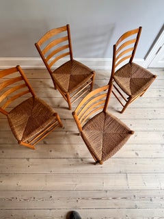 1st Edition Hand-Woven Original Danish Beech Wood Kaare Klint Church Chairs