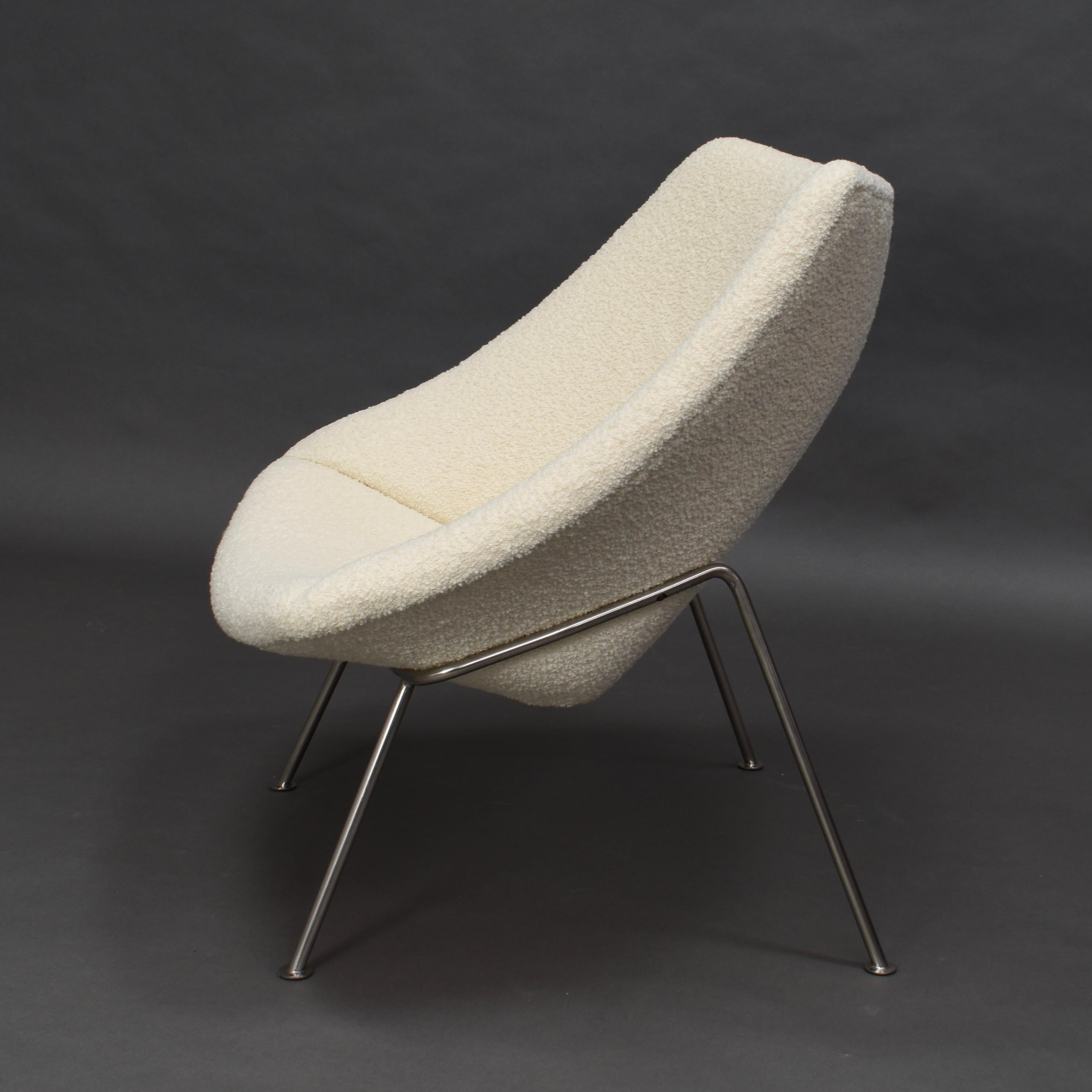1st Edition Oyster Lounge Chair by Pierre Paulin Artifort New Upholstery, 1965 For Sale 6
