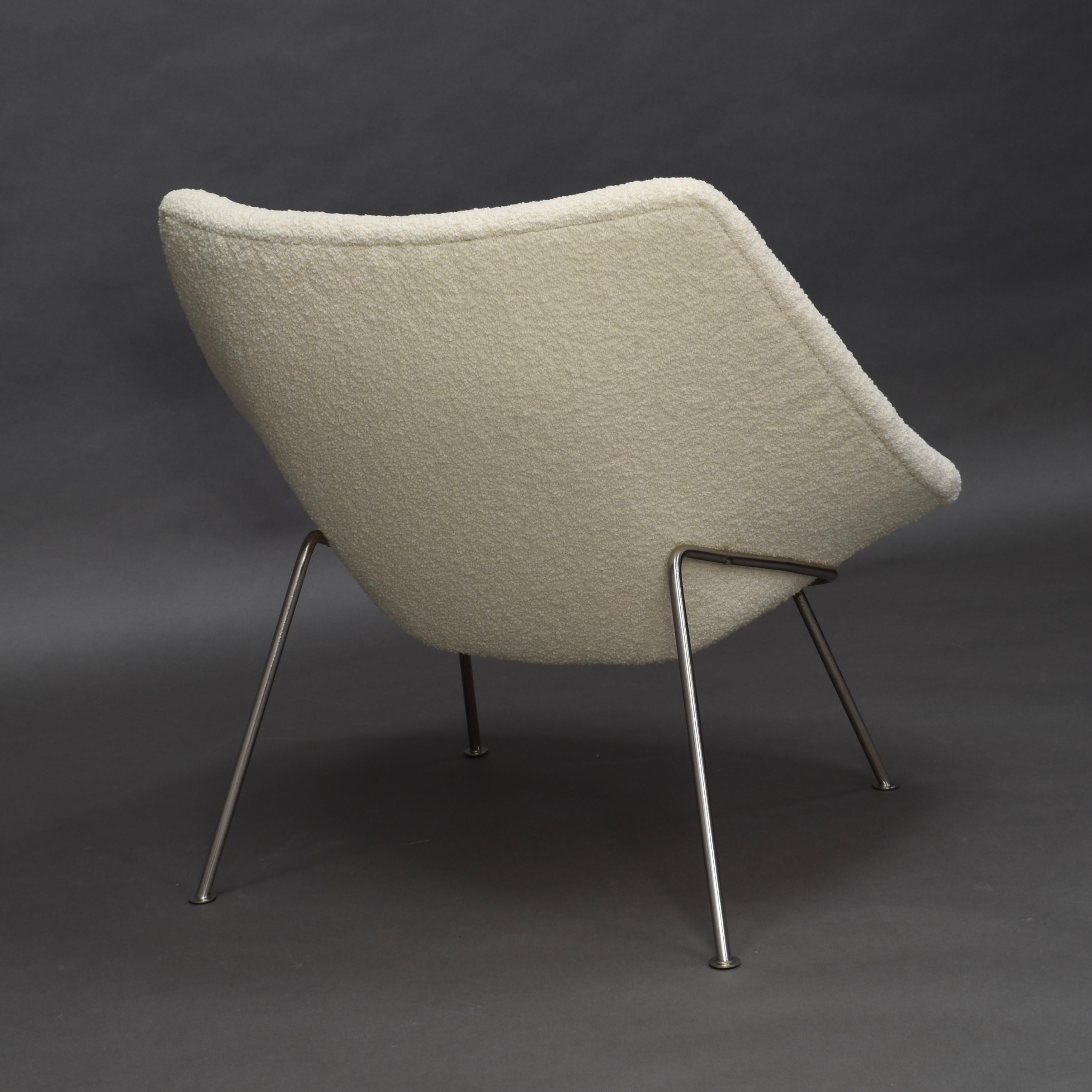 1st Edition Oyster Lounge Chair by Pierre Paulin Artifort New Upholstery, 1965 For Sale 1