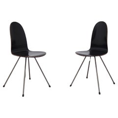 1st Edition Pair of 'Tongue' Chairs by Arne Jacobsen for Fritz Hansen, 1955