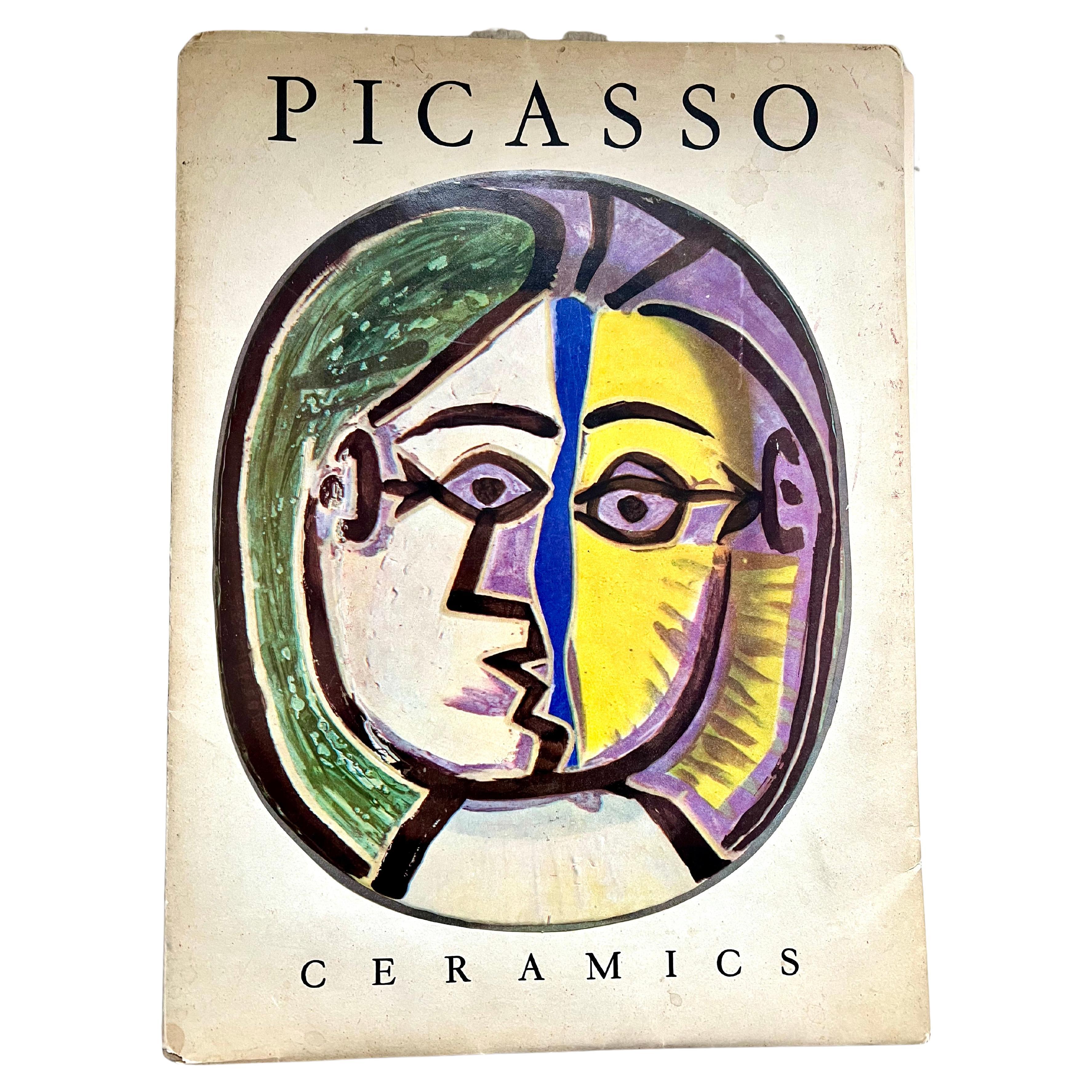 Pablo Picasso ceramics.
First edition, published by Albert Skira, Geneva 10 July 1950.

15 (14 inside, 1 on the cover) tipped-in photographs of Picasso ceramics. The prints are cut to the shape of the ceramic, with a glossy finish to mimic the
