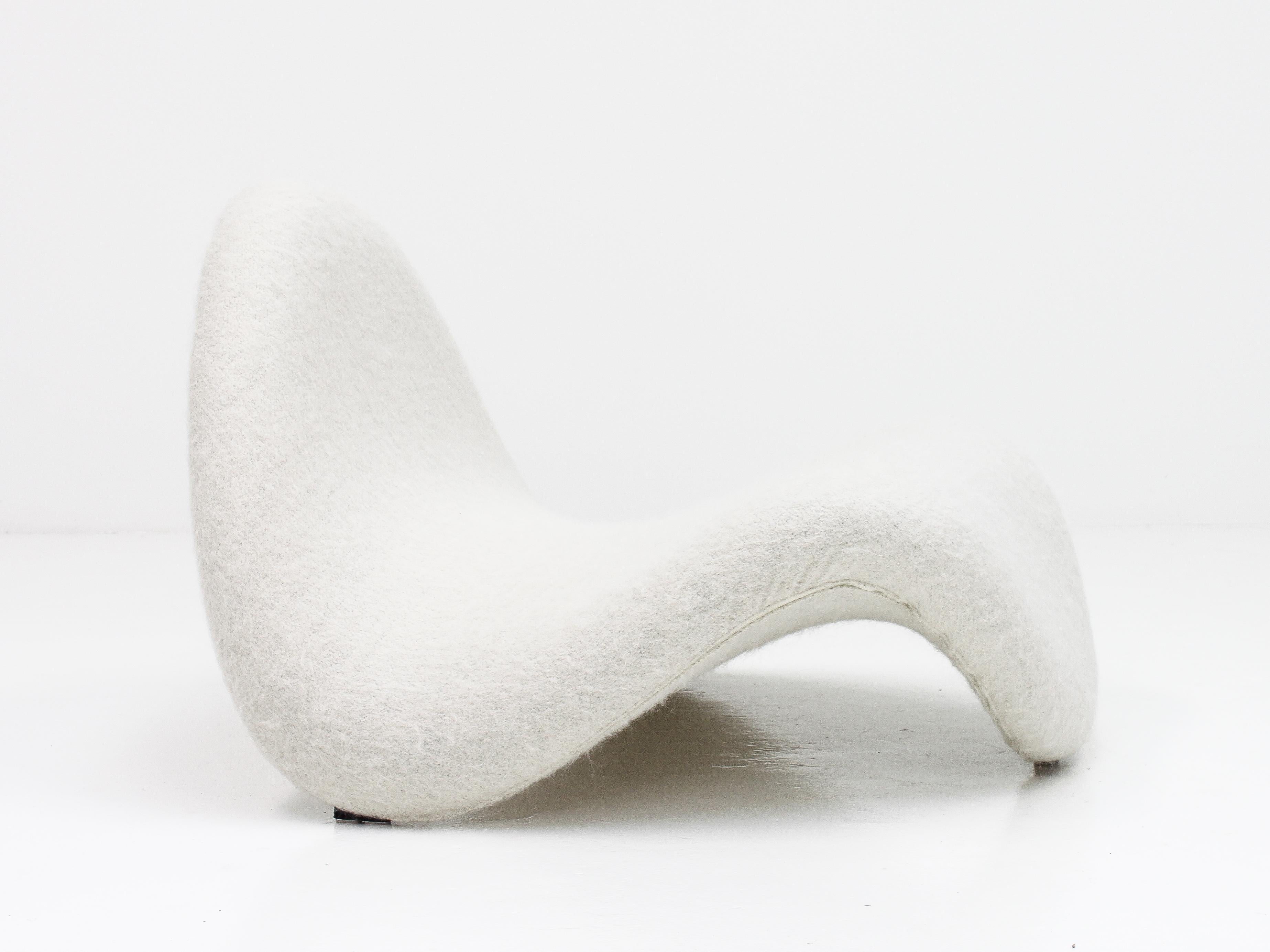First Edition Pierre Paulin Tongue Lounge Chair in Pierre Frey, Artifort, 1960s 4