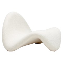 1st Edition Pierre Paulin "Tongue" Lounge Chair in Pierre Frey, Artifort, 1960s